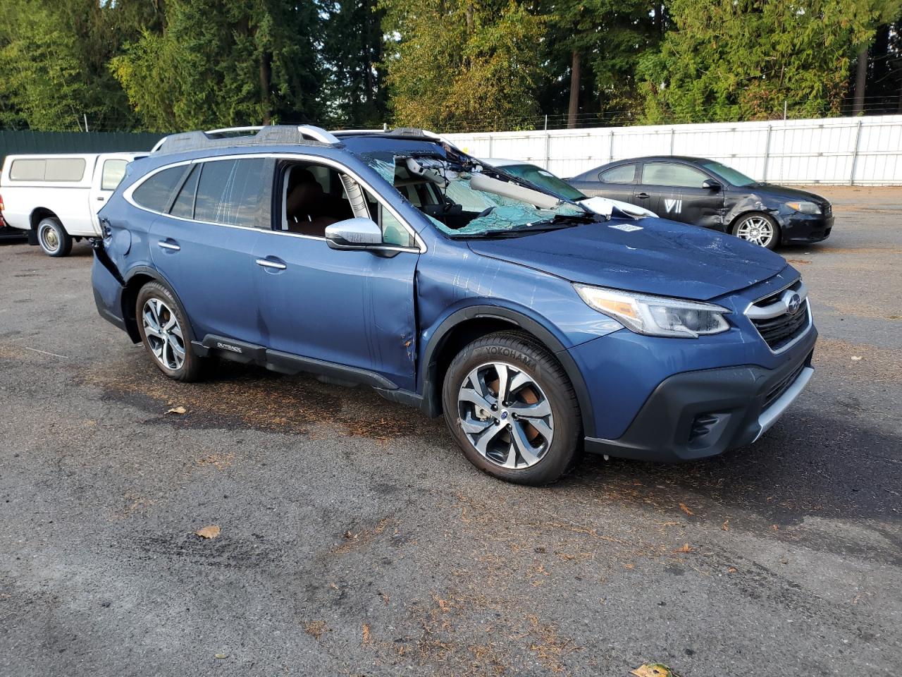 2022 Subaru Outback Touring Blue vin: 4S4BTGPD6N3101806