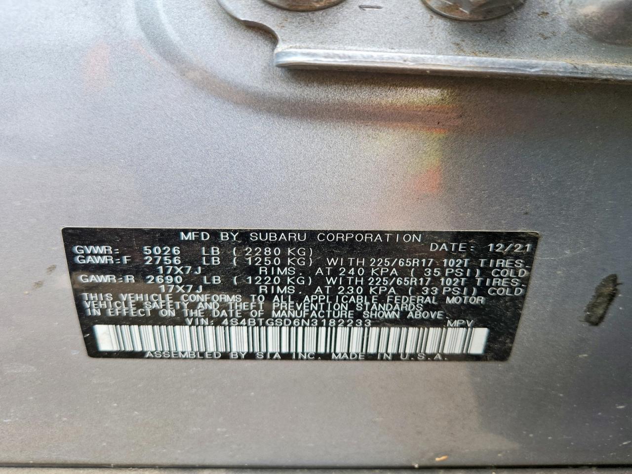 2022 Subaru Outback Wilderness Silver vin: 4S4BTGSD6N3182233