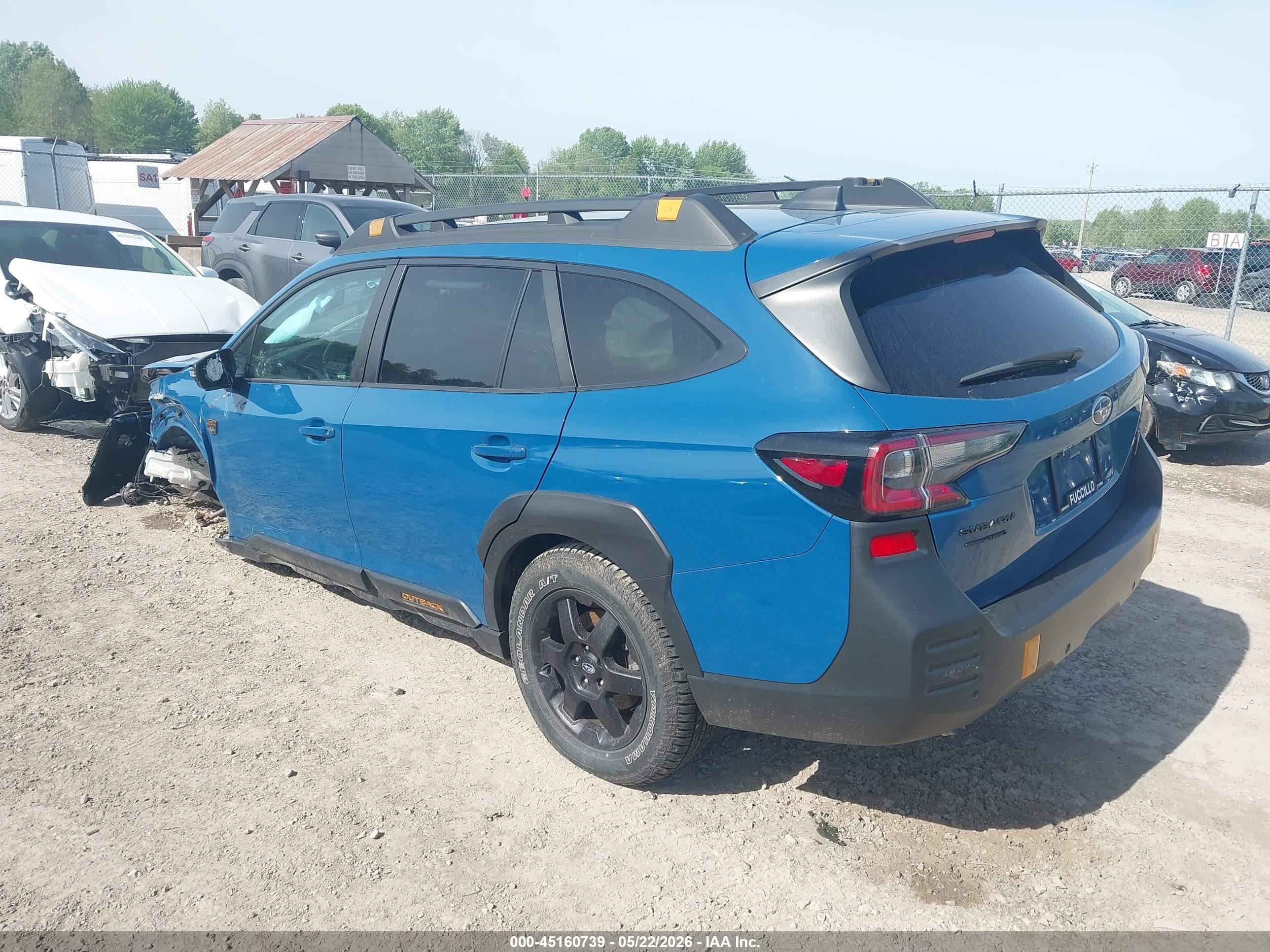 2023 Subaru Outback Wilderness Синий vin: 4S4BTGUD1P3192331