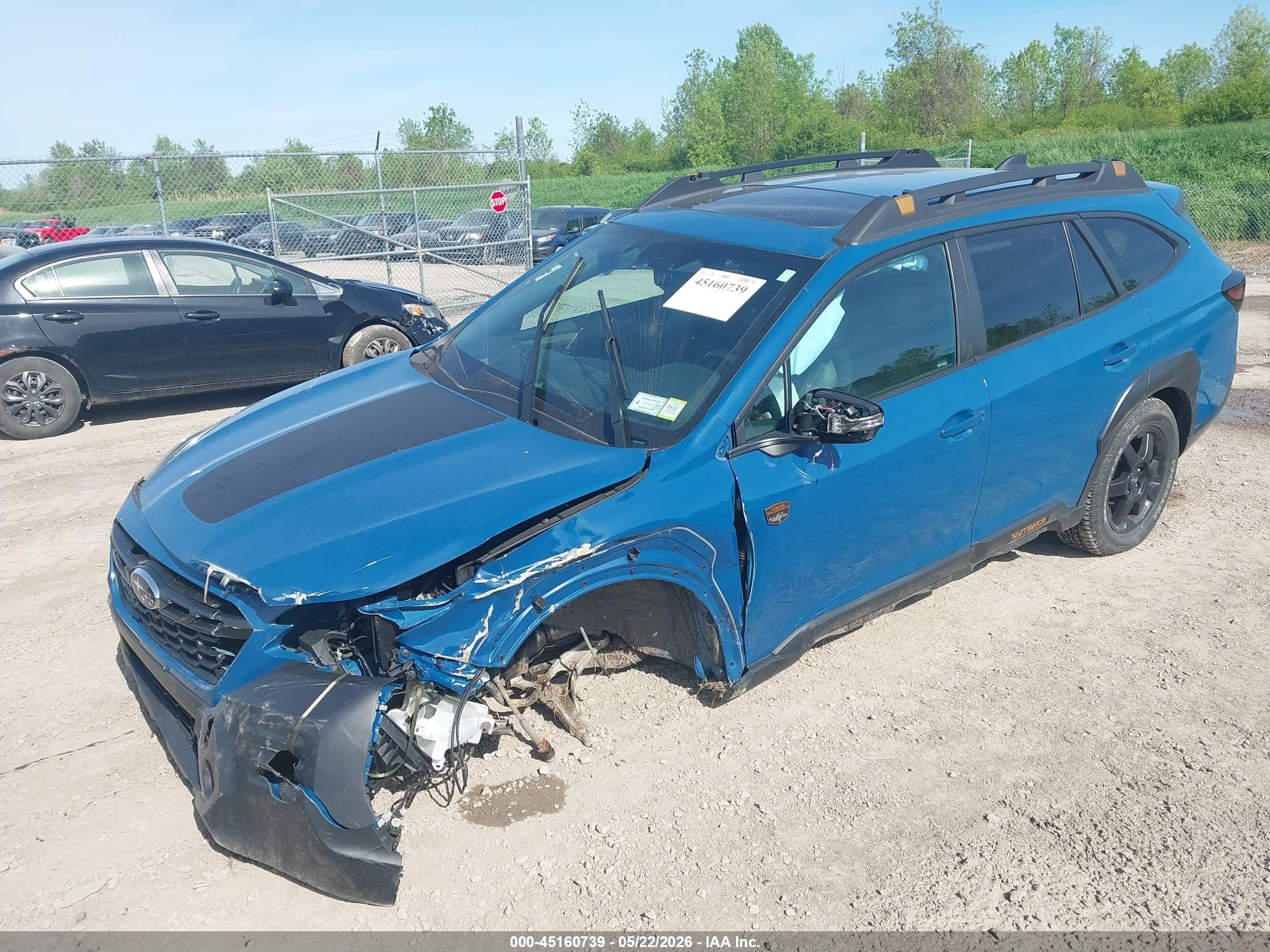 2023 Subaru Outback Wilderness Синий vin: 4S4BTGUD1P3192331