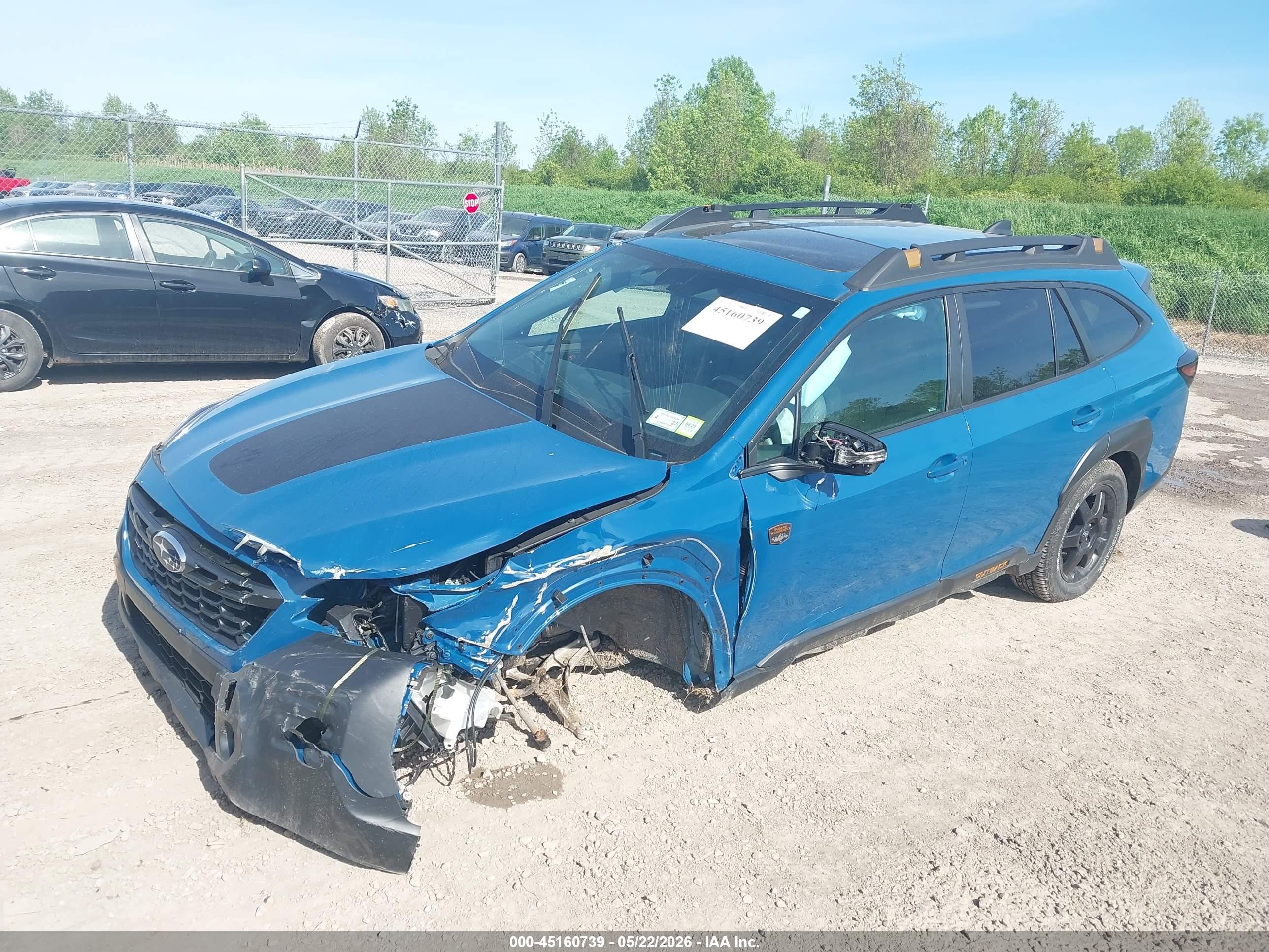 2023 Subaru Outback Wilderness Синий vin: 4S4BTGUD1P3192331