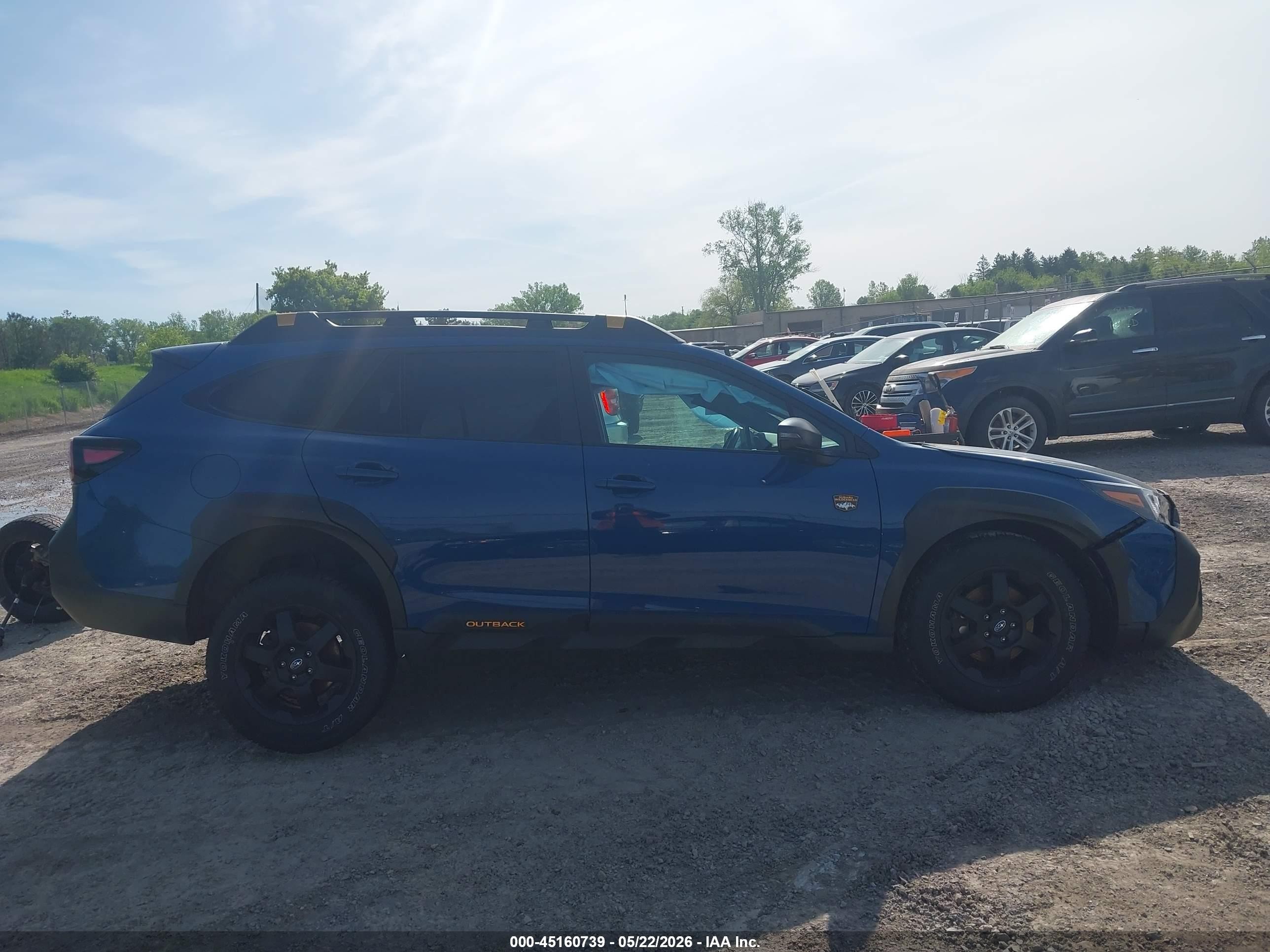2023 Subaru Outback Wilderness Синий vin: 4S4BTGUD1P3192331