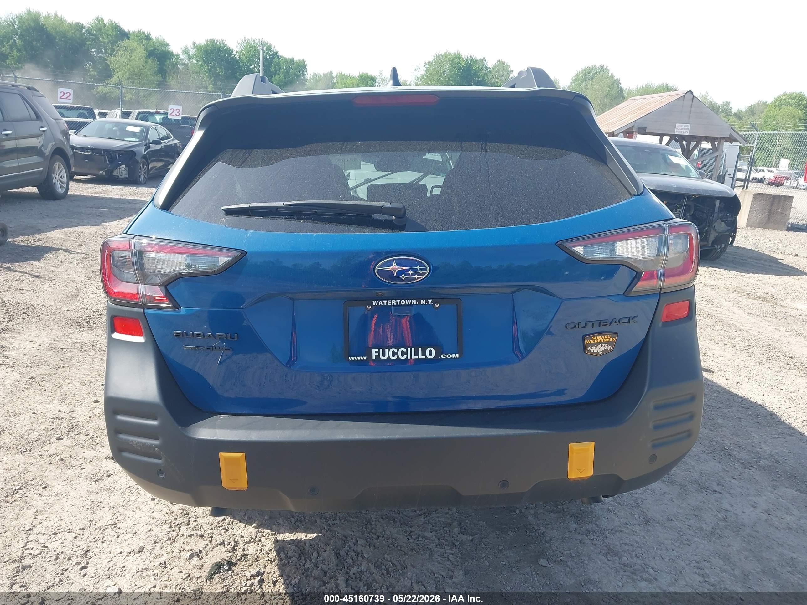 2023 Subaru Outback Wilderness Синий vin: 4S4BTGUD1P3192331