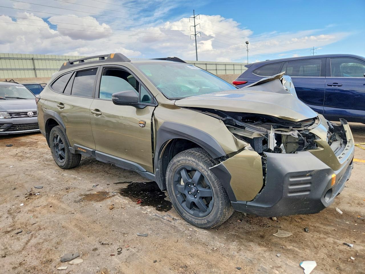 2023 Subaru Outback Wilderness Зеленый vin: 4S4BTGUD8P3183626