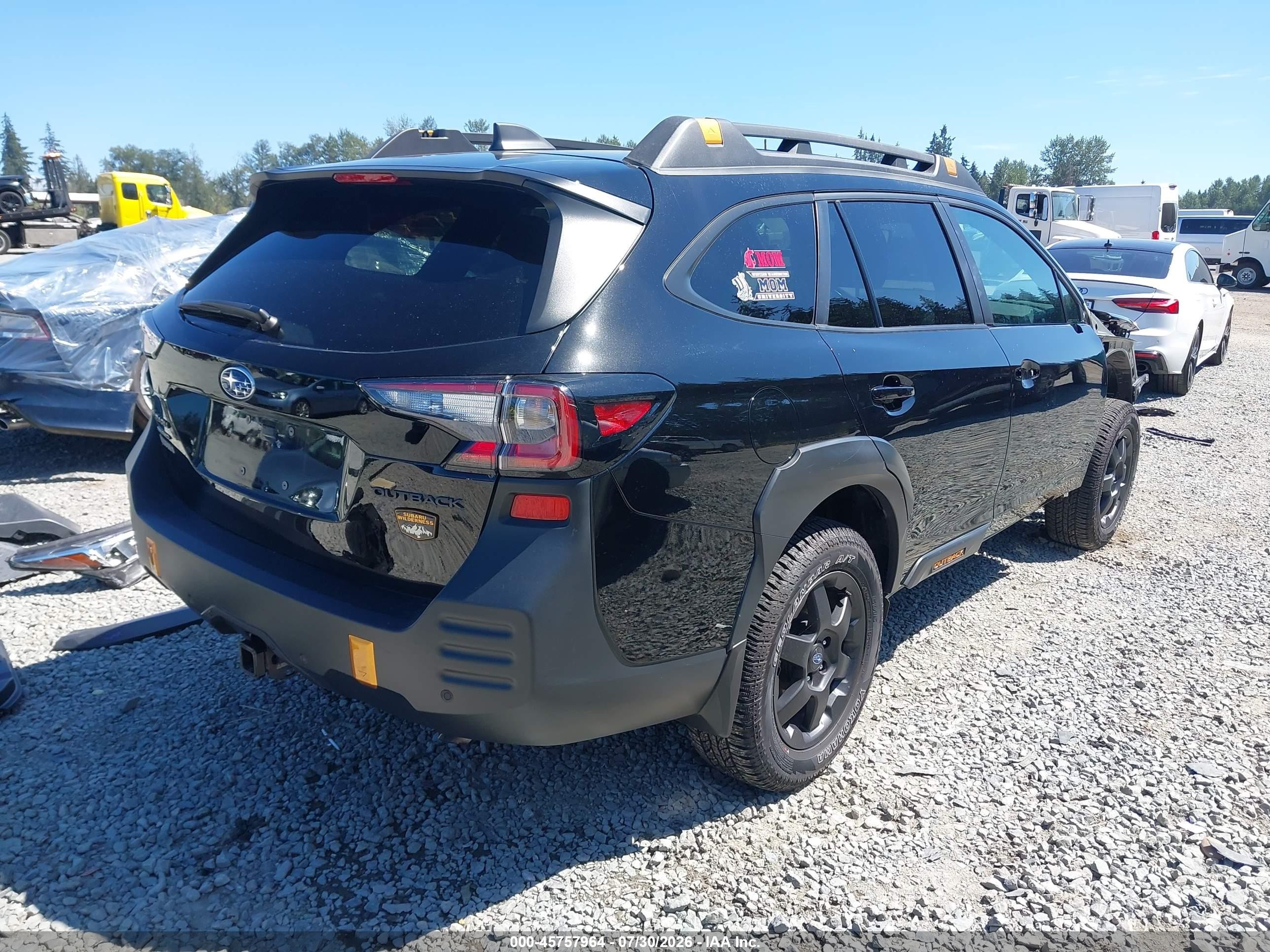 2025 Subaru Outback Wilderness Черный vin: 4S4BTGUDXS3304522