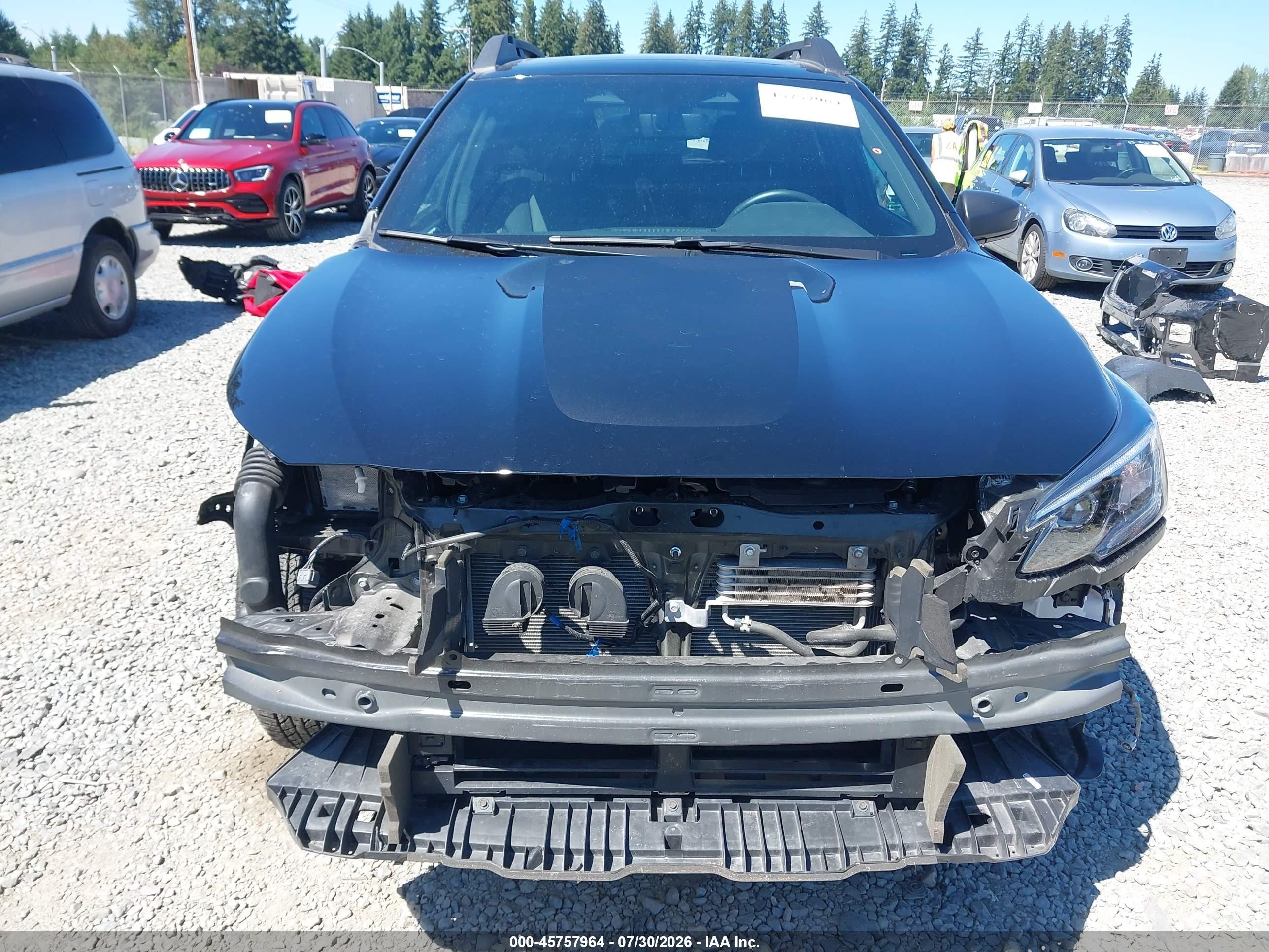 2025 Subaru Outback Wilderness Черный vin: 4S4BTGUDXS3304522
