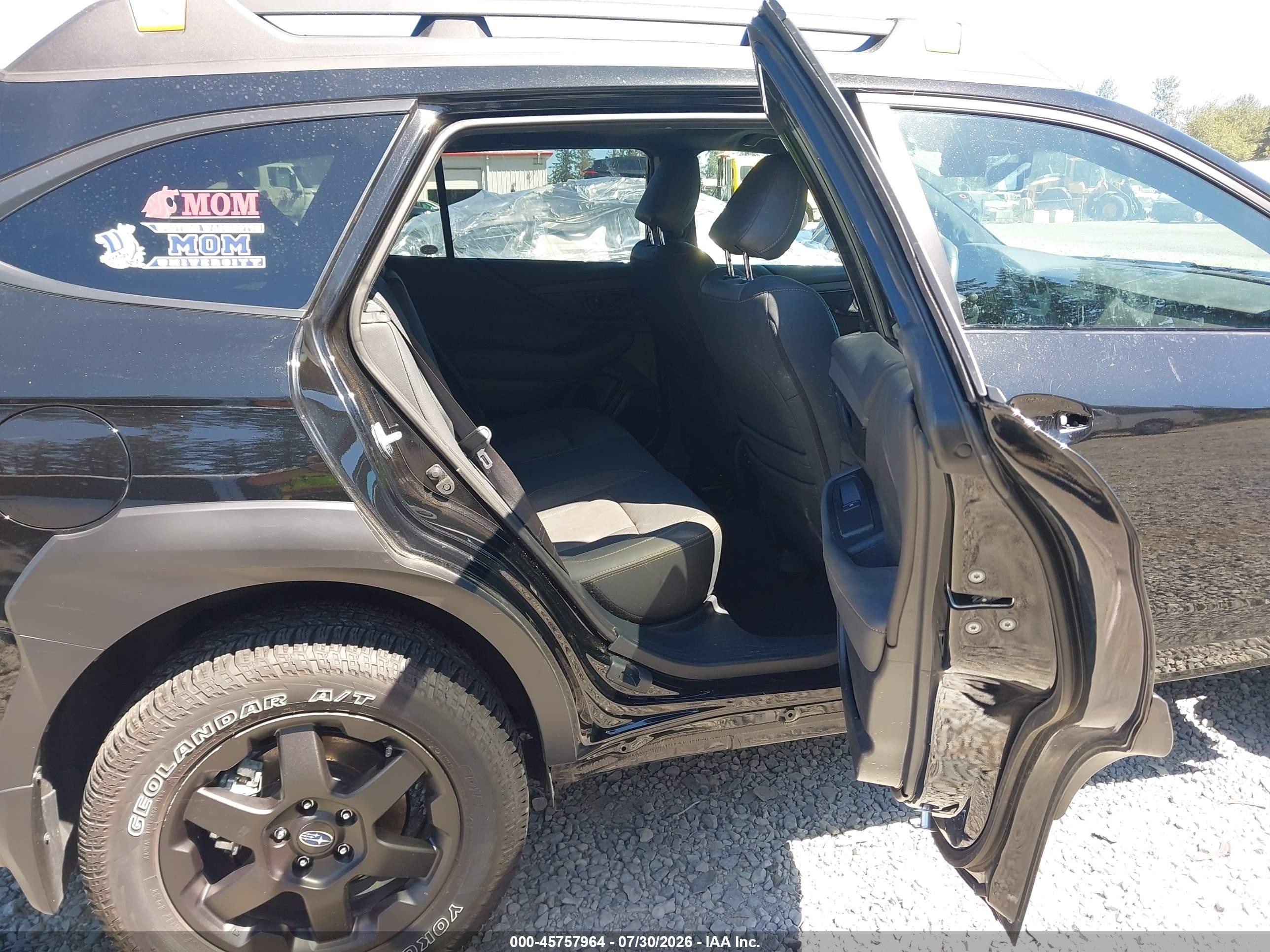 2025 Subaru Outback Wilderness Черный vin: 4S4BTGUDXS3304522