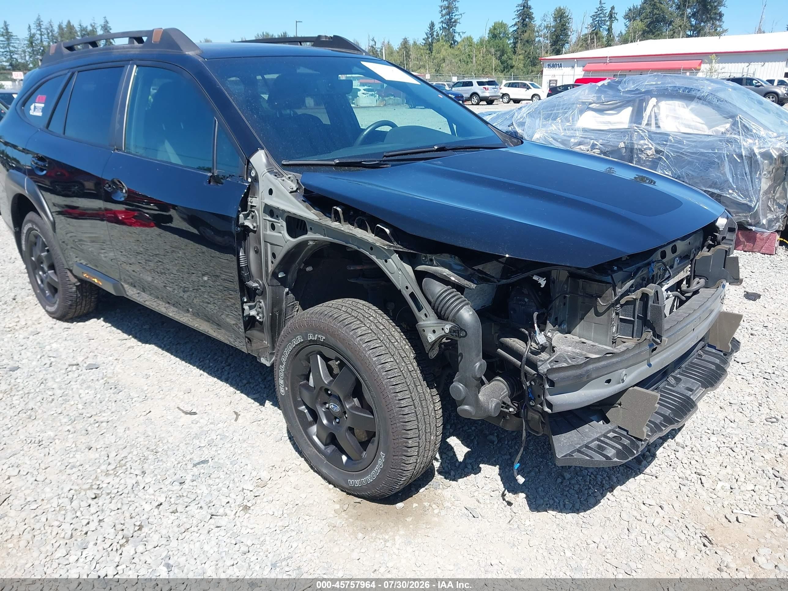 2025 Subaru Outback Wilderness Черный vin: 4S4BTGUDXS3304522