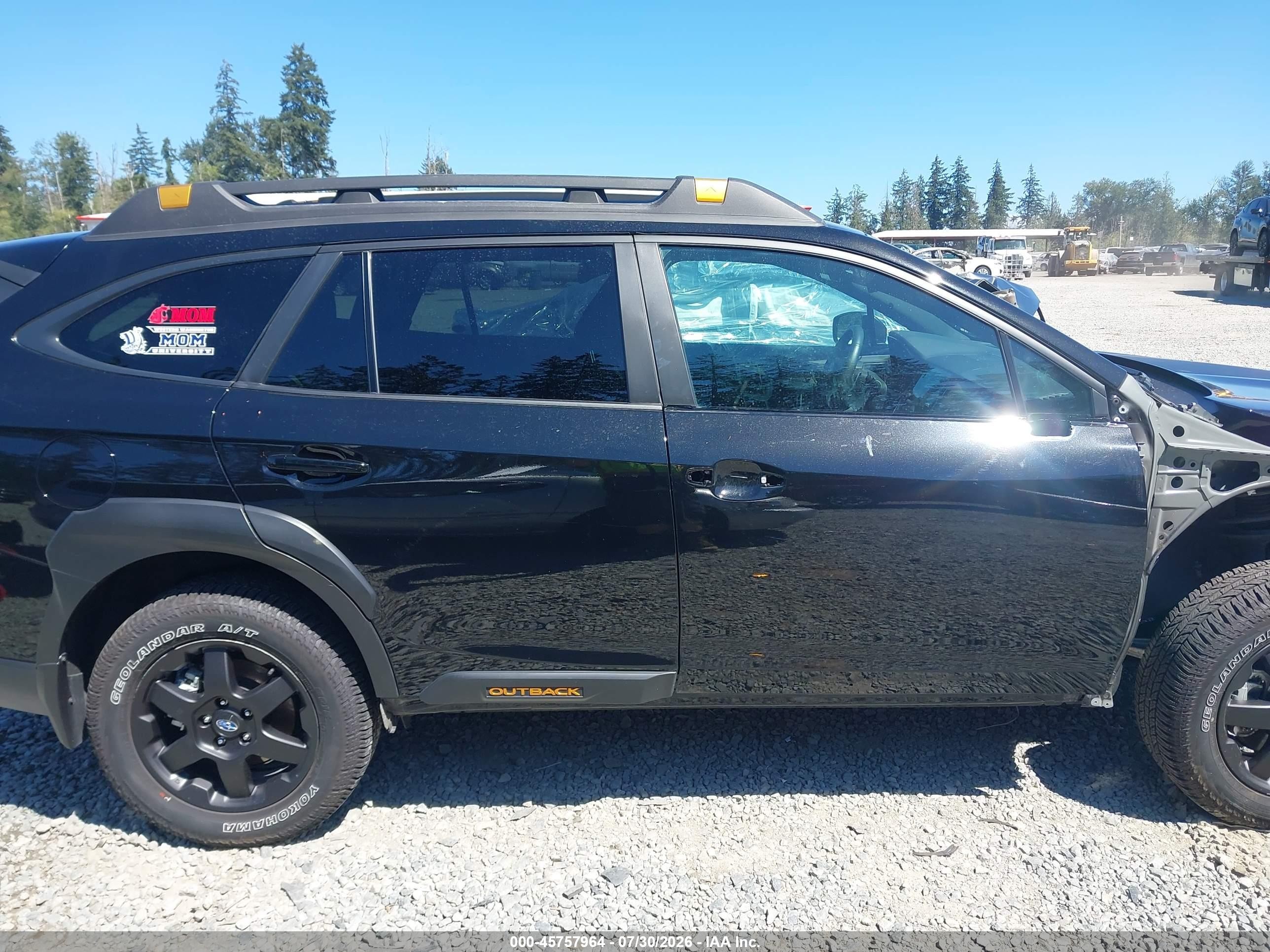 2025 Subaru Outback Wilderness Черный vin: 4S4BTGUDXS3304522