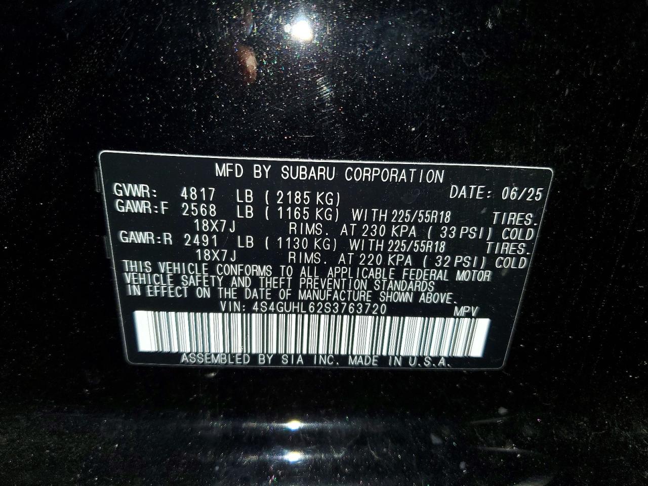 2025 Subaru Crosstrek Limited Black vin: 4S4GUHL62S3763720
