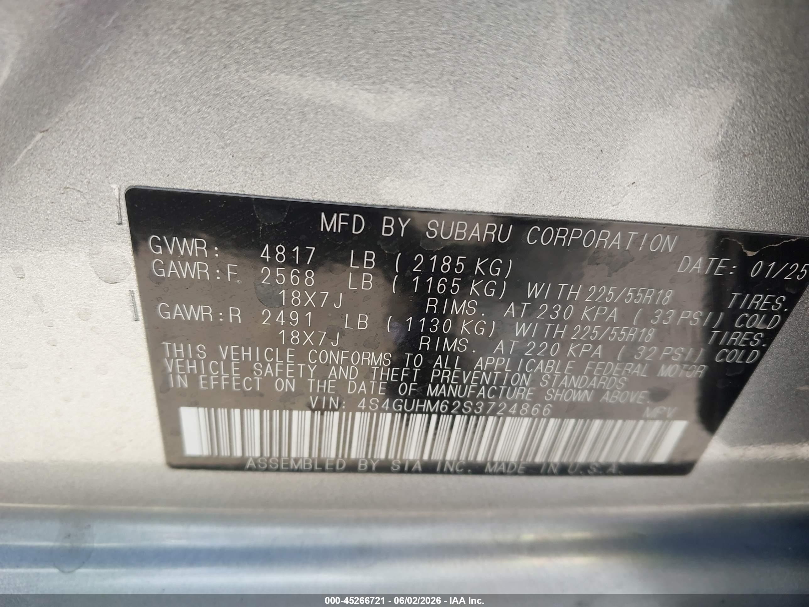 2025 Subaru Crosstrek Limited Gray vin: 4S4GUHM62S3724866