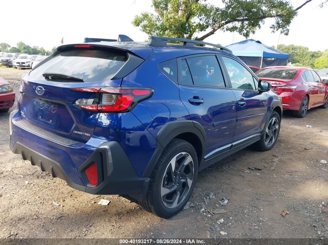 2024 Subaru Crosstrek Limited Blue vin: 4S4GUHN6XR3701148