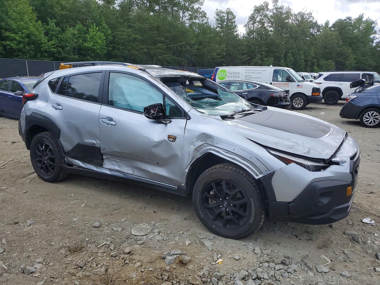 2025 Subaru Crosstrek Wilderness Серебряный vin: 4S4GUHU60S3760233