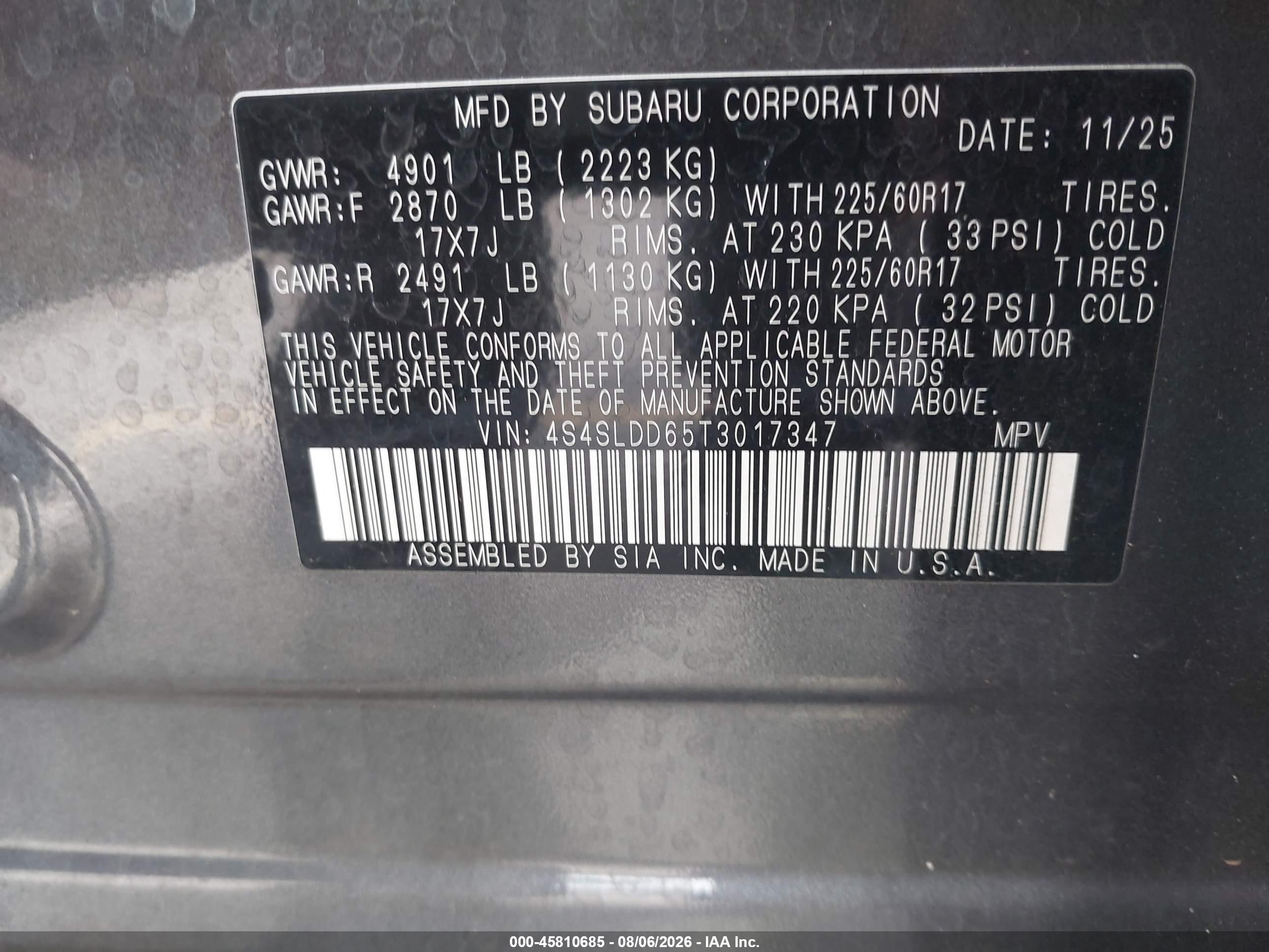 2026 Subaru Forester Premium Gray vin: 4S4SLDD65T3017347