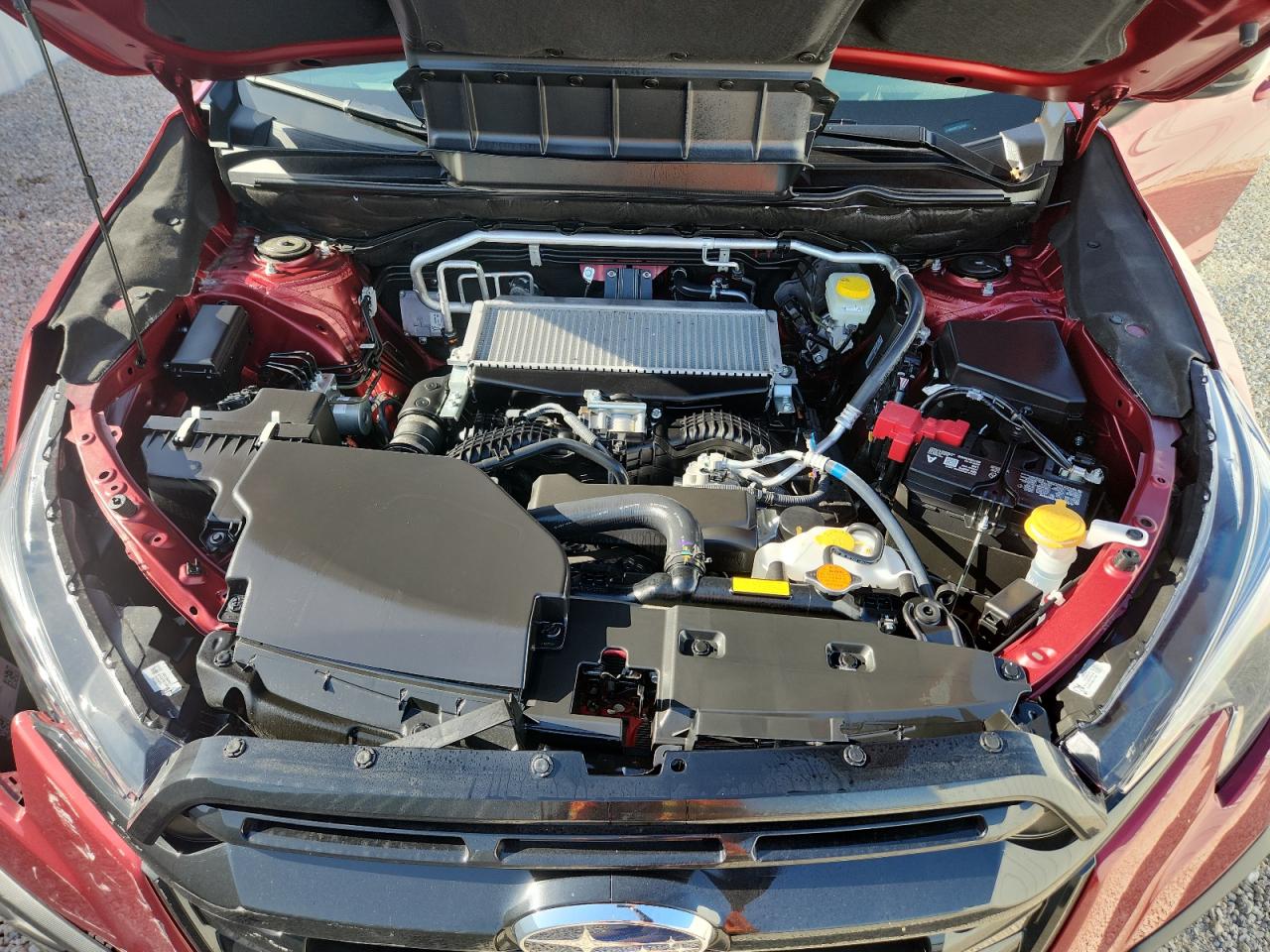 2026 Subaru Ascent Premium Red vin: 4S4WMAAD4T3421028 Damage: Left Front Rail, Kinked, 5 To 6 Inches