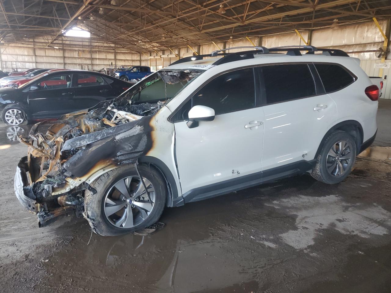 2020 Subaru Ascent Premium White vin: 4S4WMACD0L3457926