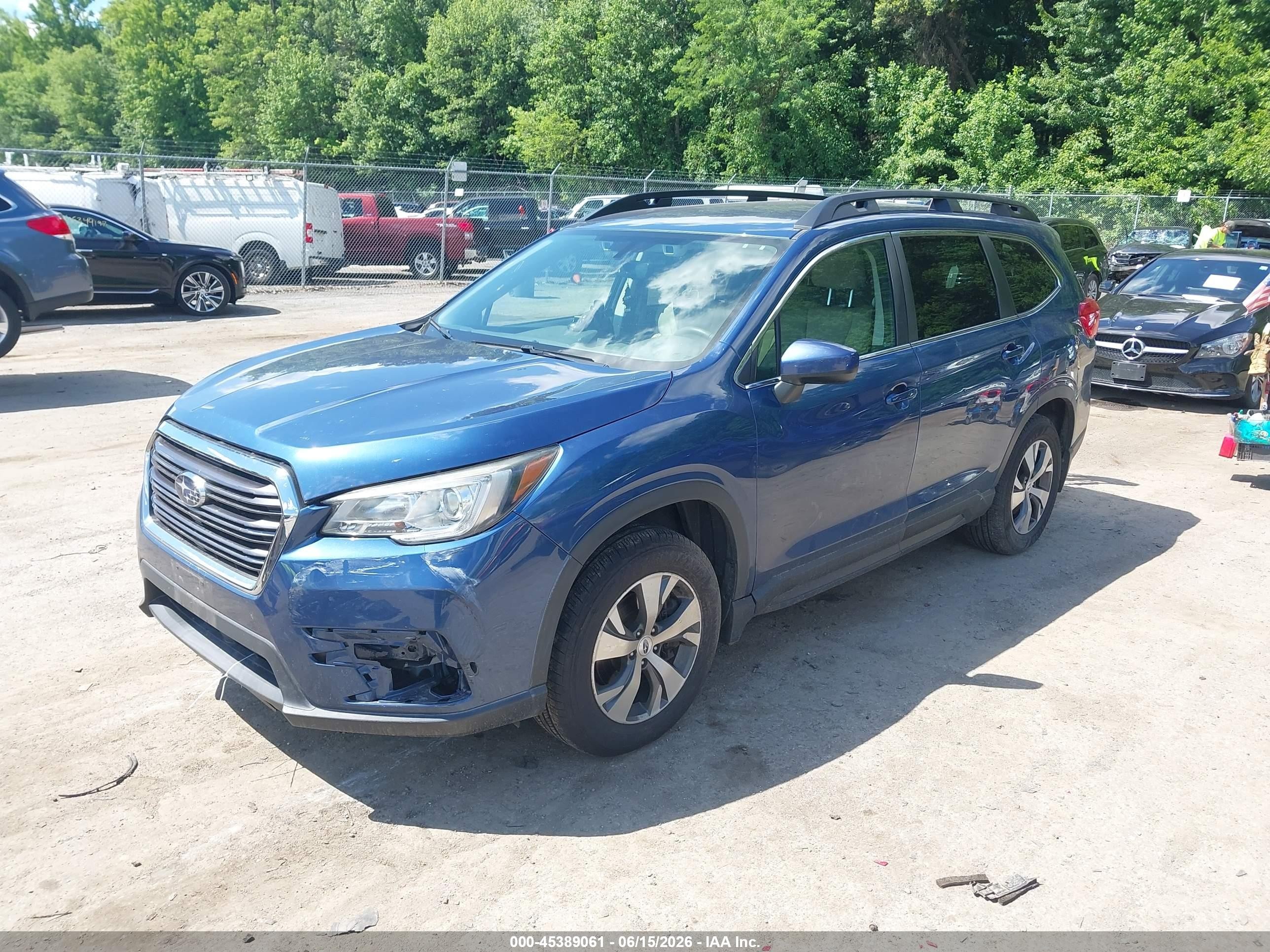 2019 Subaru Ascent Premium Blue vin: 4S4WMACD7K3478268