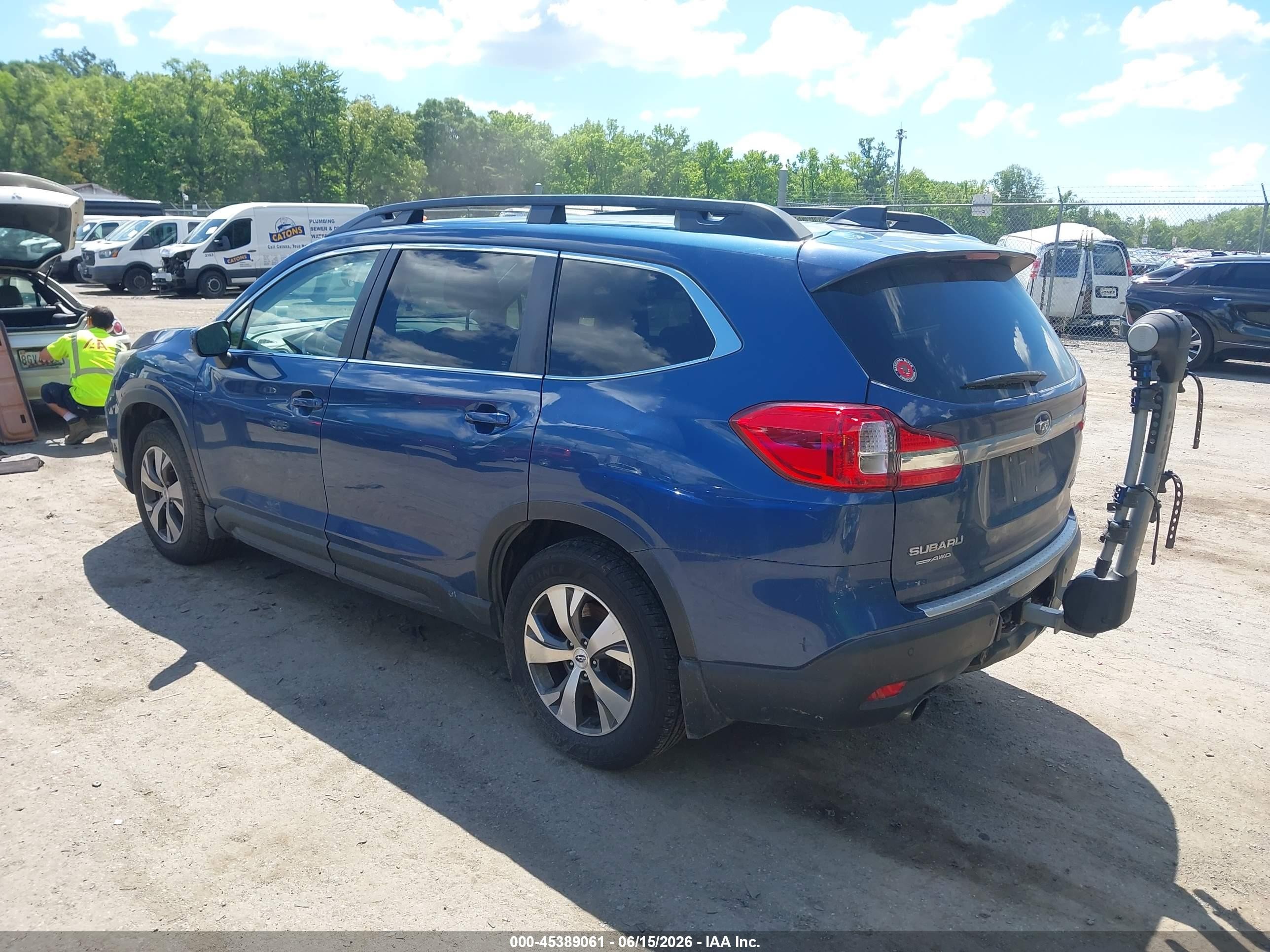 2019 Subaru Ascent Premium Blue vin: 4S4WMACD7K3478268