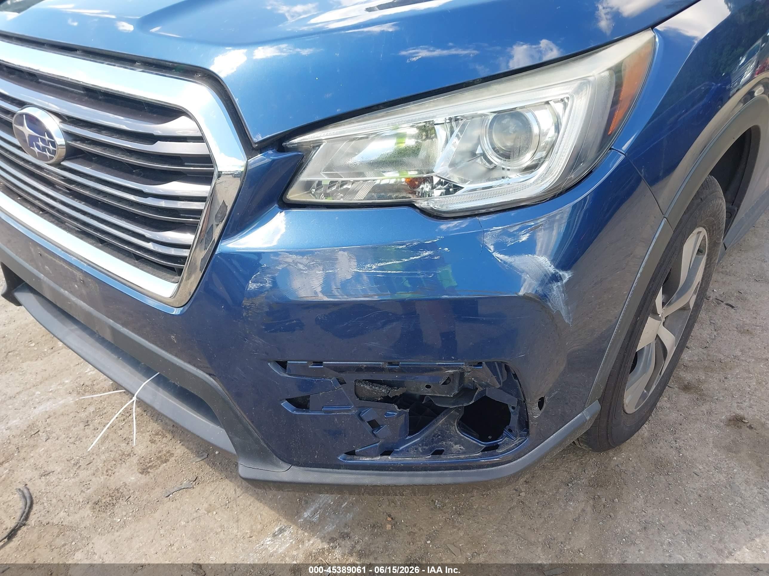 2019 Subaru Ascent Premium Blue vin: 4S4WMACD7K3478268