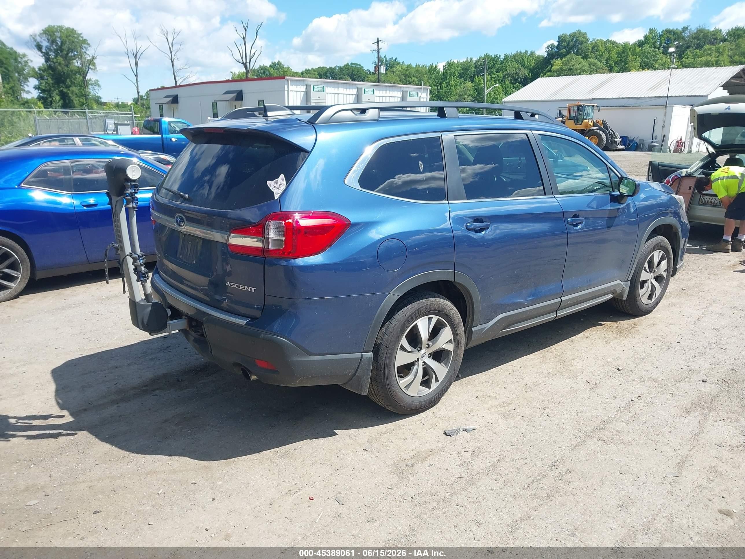2019 Subaru Ascent Premium Blue vin: 4S4WMACD7K3478268