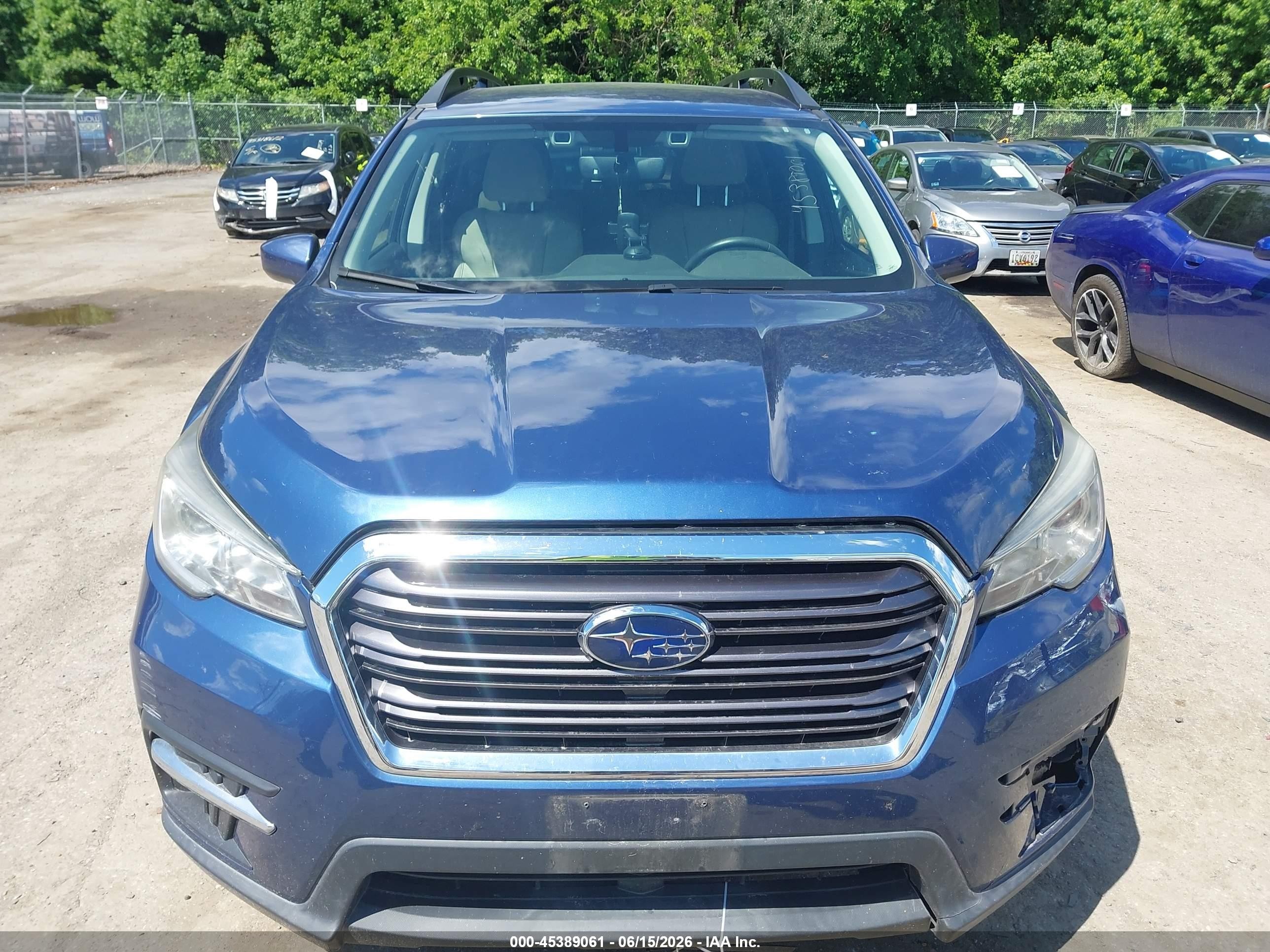 2019 Subaru Ascent Premium Blue vin: 4S4WMACD7K3478268