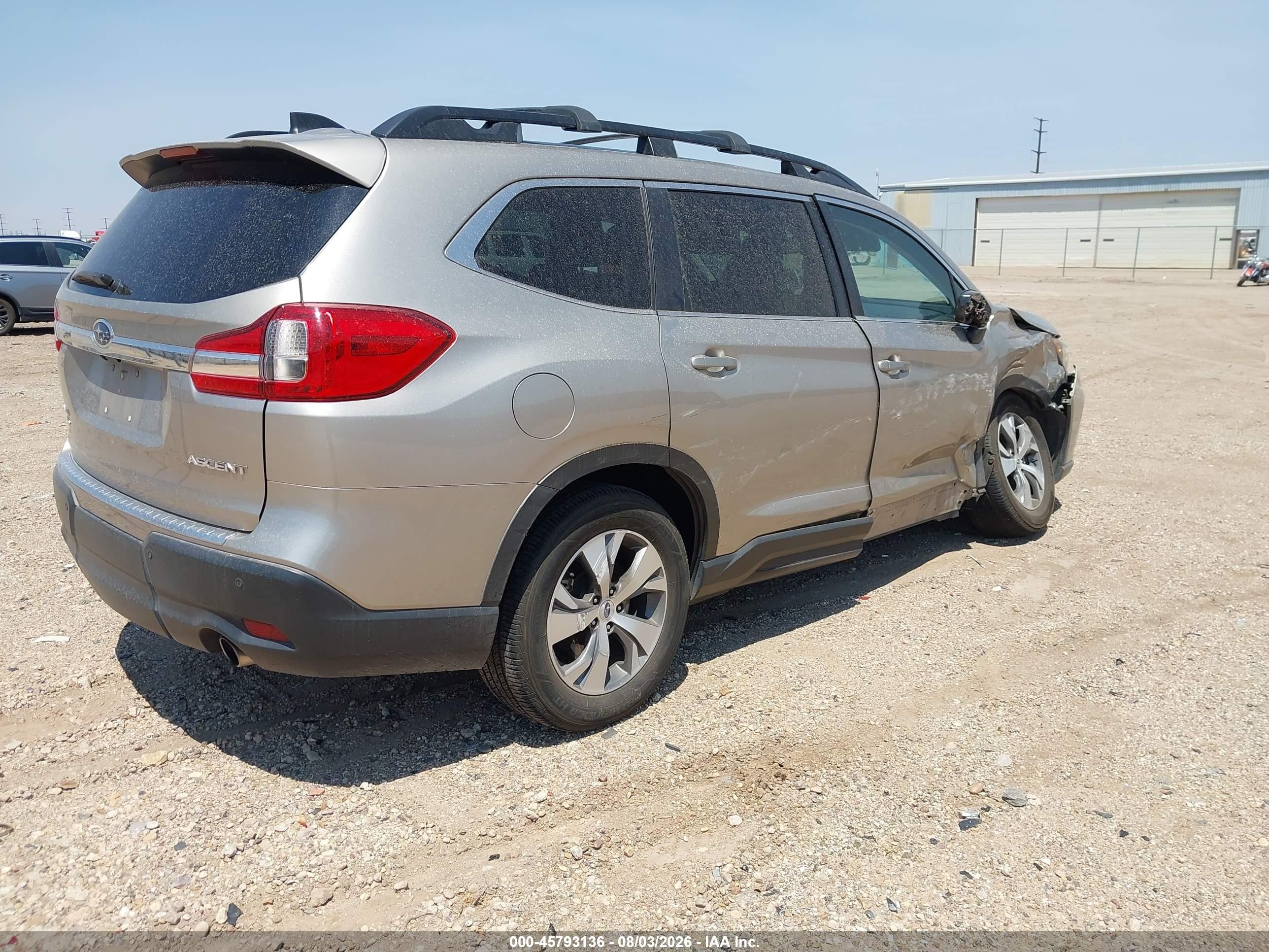 2019 Subaru Ascent Premium Серебряный vin: 4S4WMAFD9K3418763
