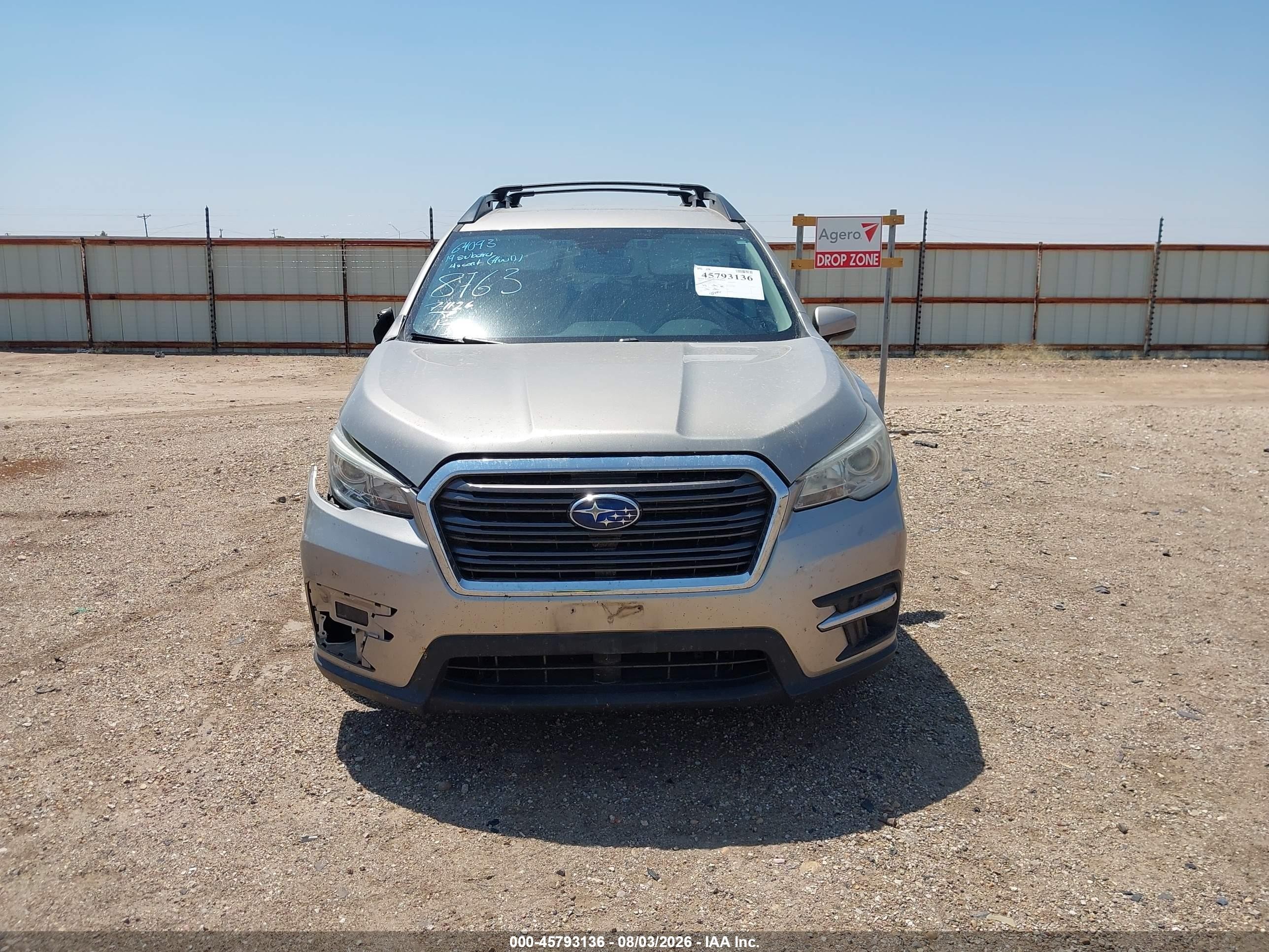 2019 Subaru Ascent Premium Серебряный vin: 4S4WMAFD9K3418763