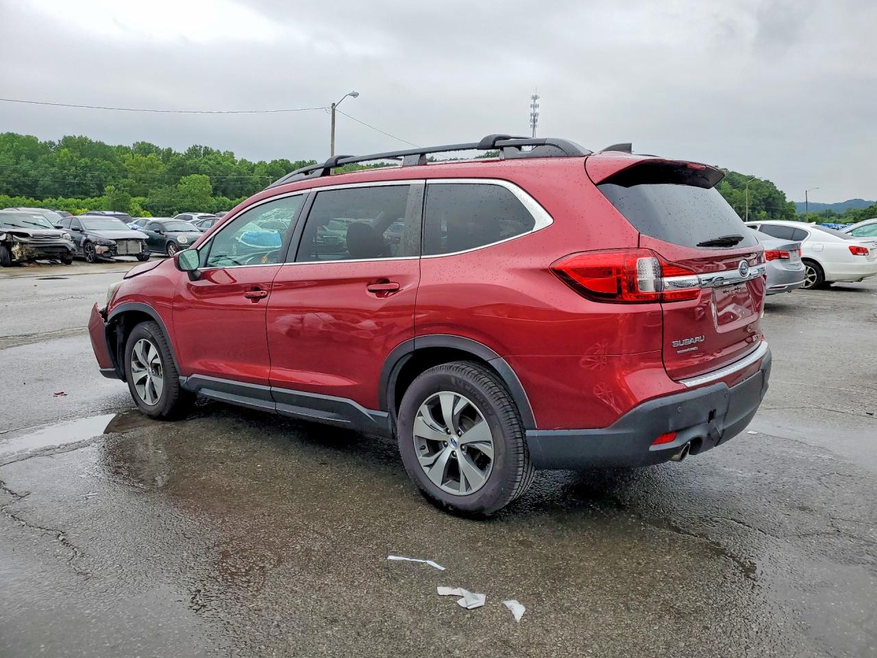 2019 Subaru Ascent Premium Red vin: 4S4WMAFD9K3486660