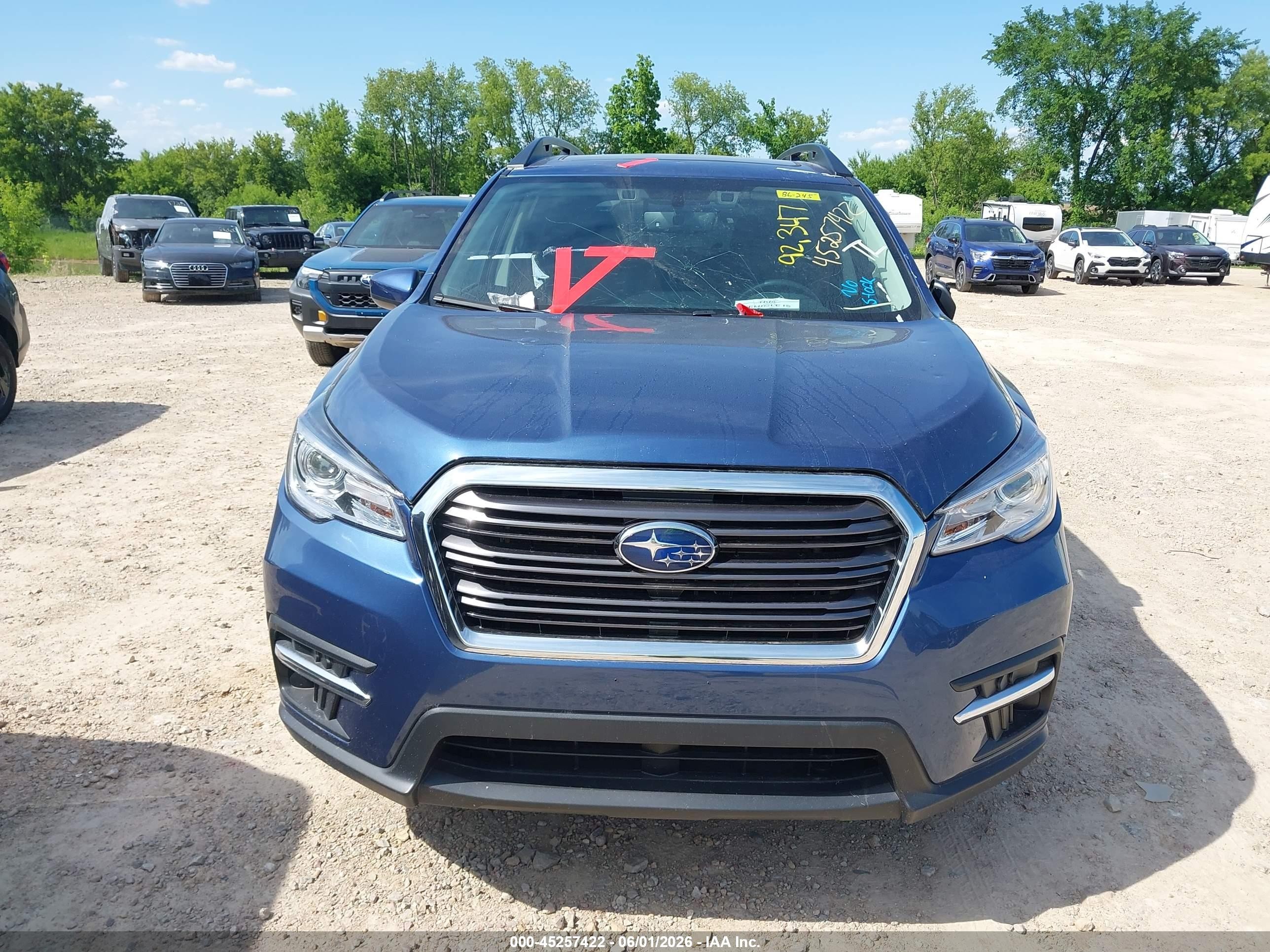 2021 Subaru Ascent Premium Blue vin: 4S4WMAHD1M3452745