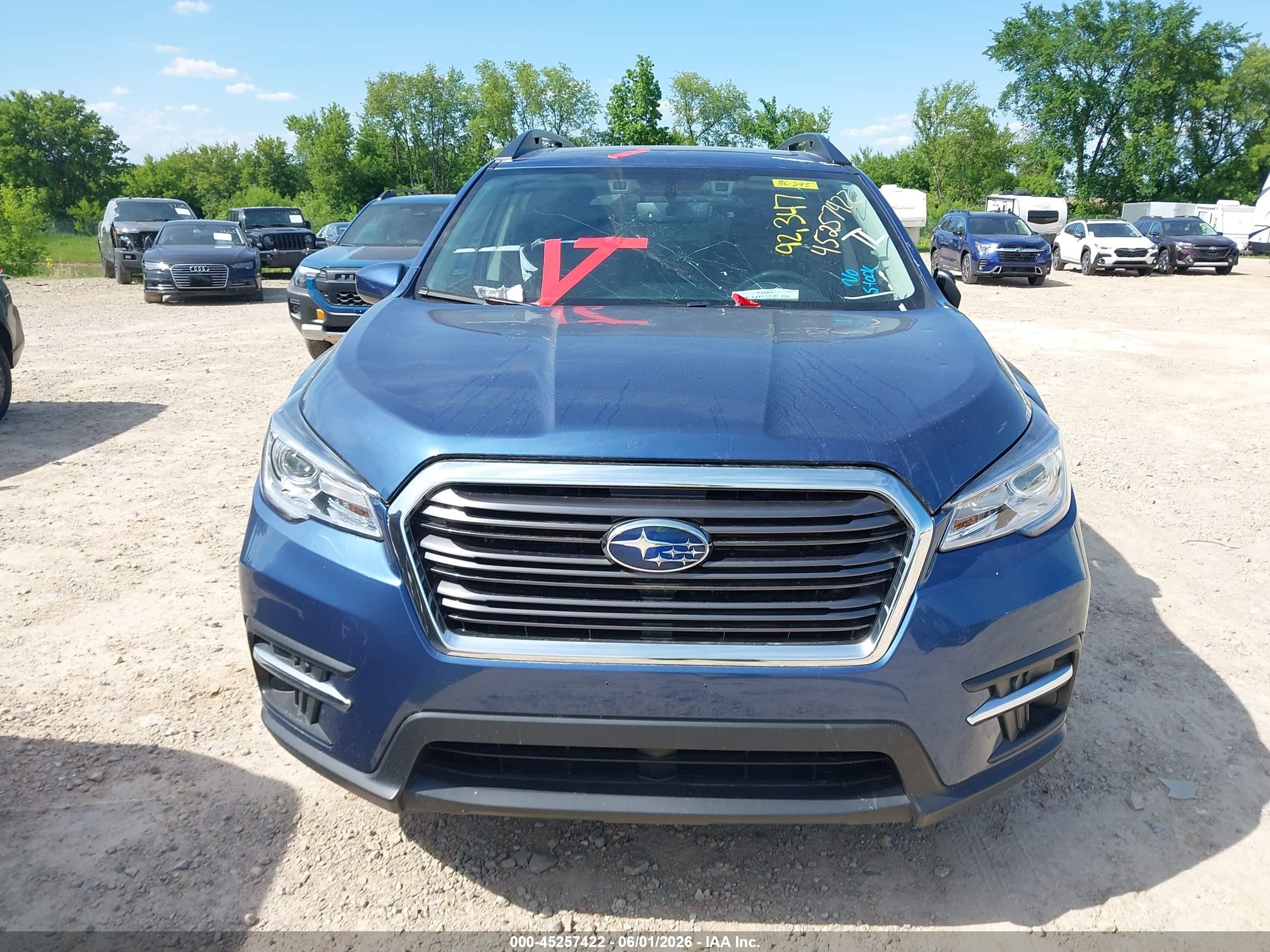 2021 Subaru Ascent Premium Blue vin: 4S4WMAHD1M3452745