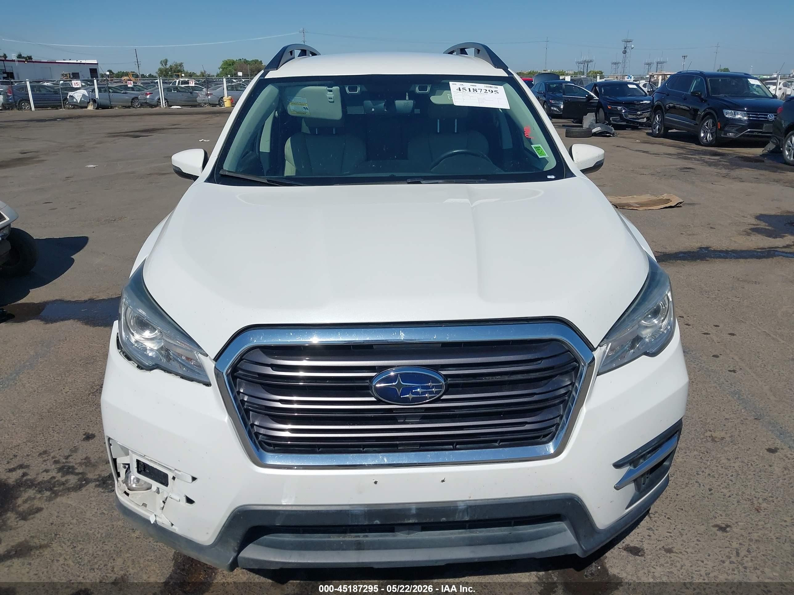 2019 Subaru Ascent Limited Белый vin: 4S4WMAJD3K3436344