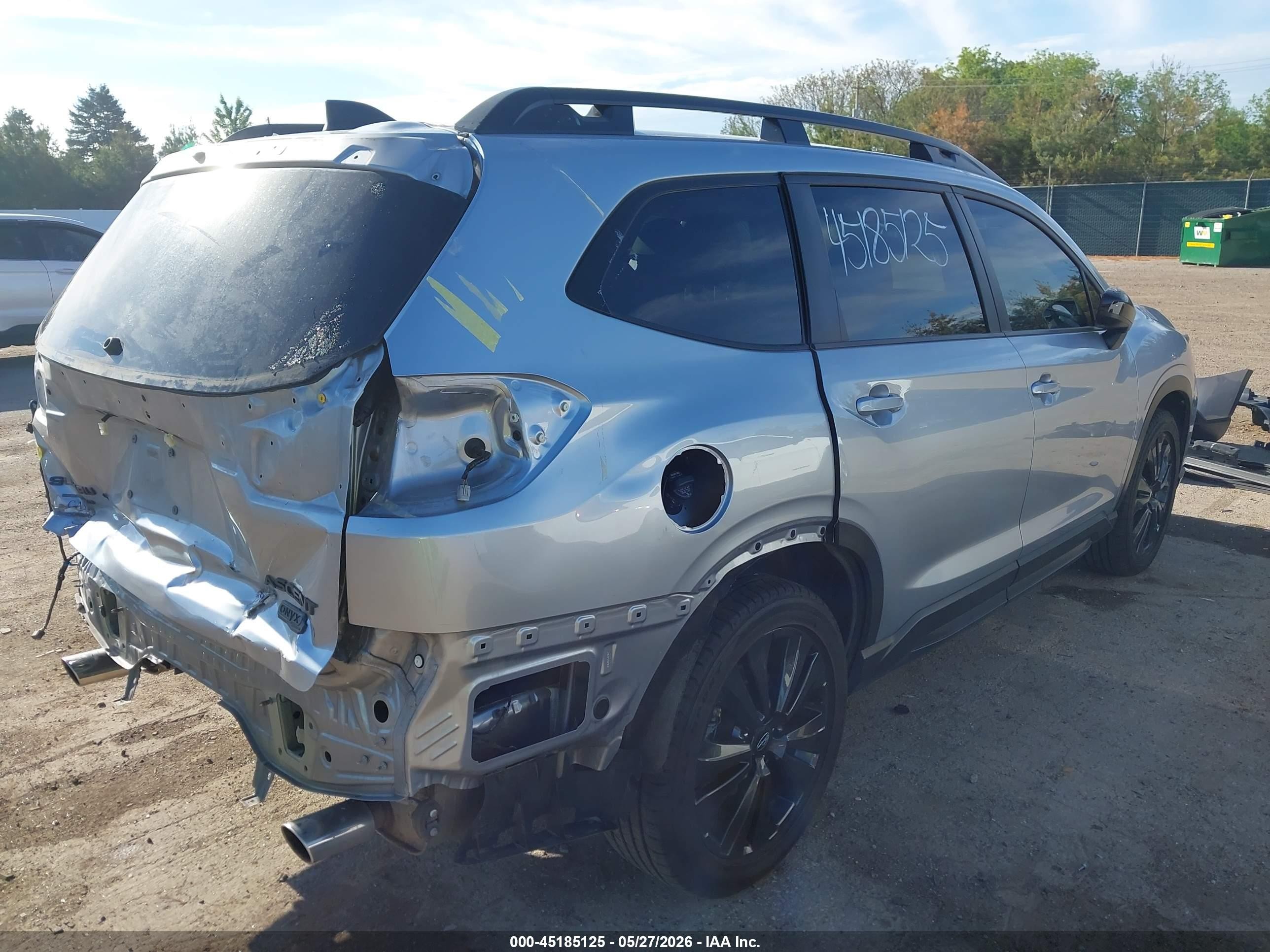 2022 Subaru Ascent Onyx Edition Silver vin: 4S4WMAJDXN3471841