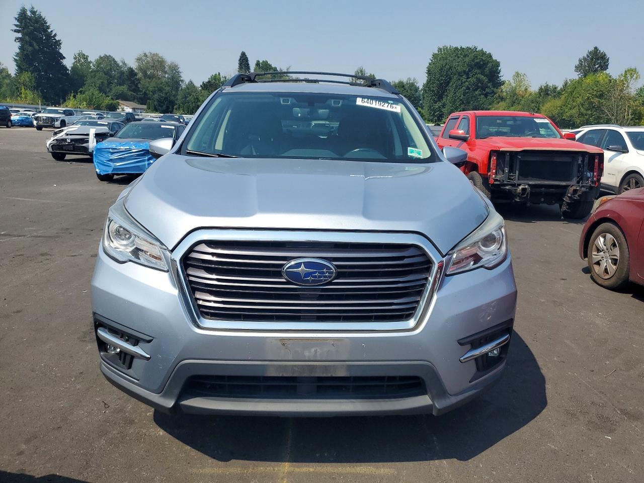 2019 Subaru Ascent Limited Silver vin: 4S4WMAMD2K3414203