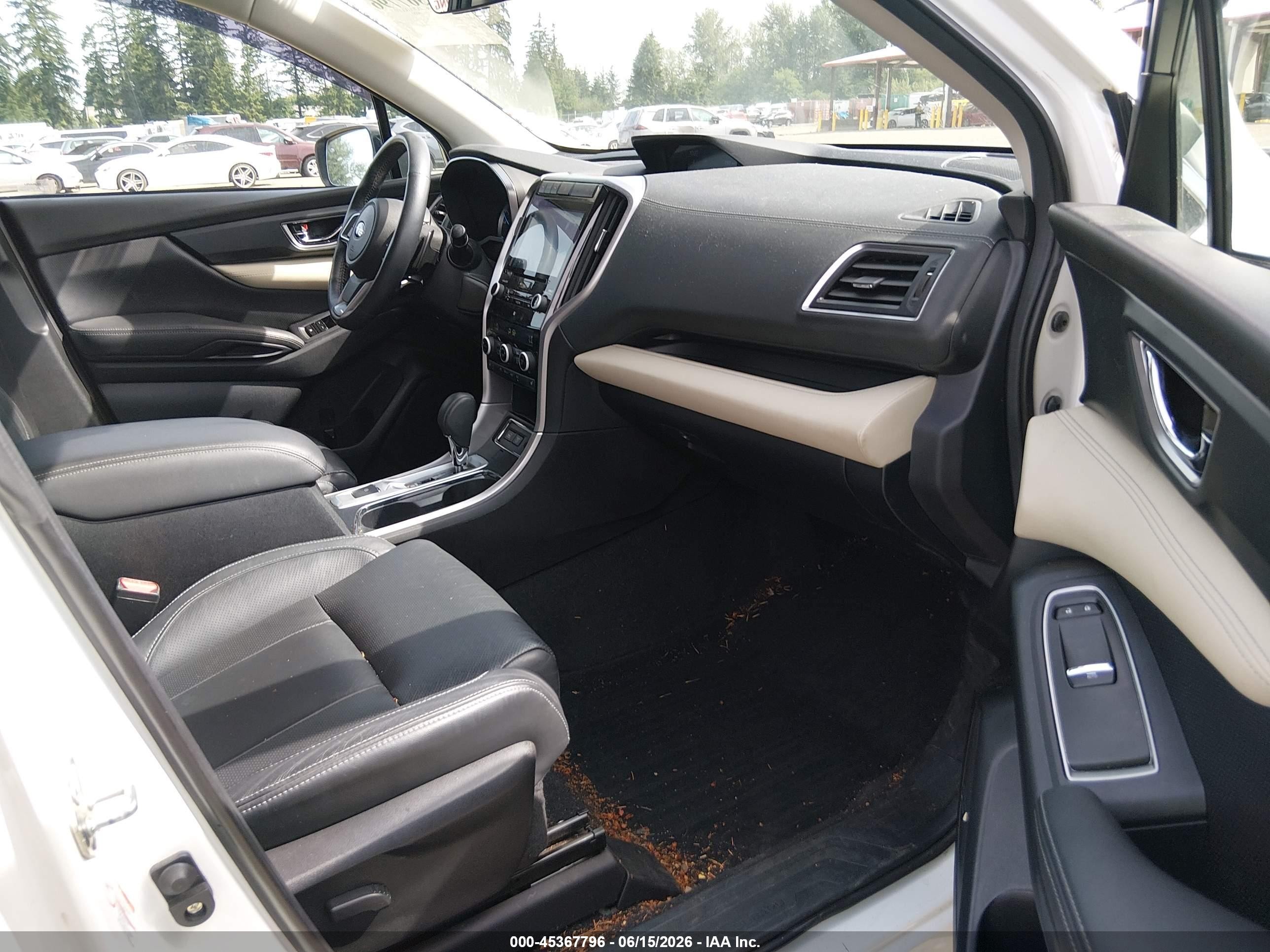 2020 Subaru Ascent Limited White vin: 4S4WMAPD2L3414036