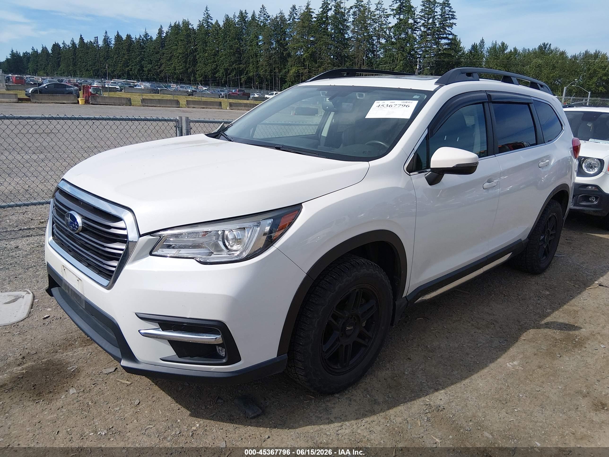 2020 Subaru Ascent Limited White vin: 4S4WMAPD2L3414036