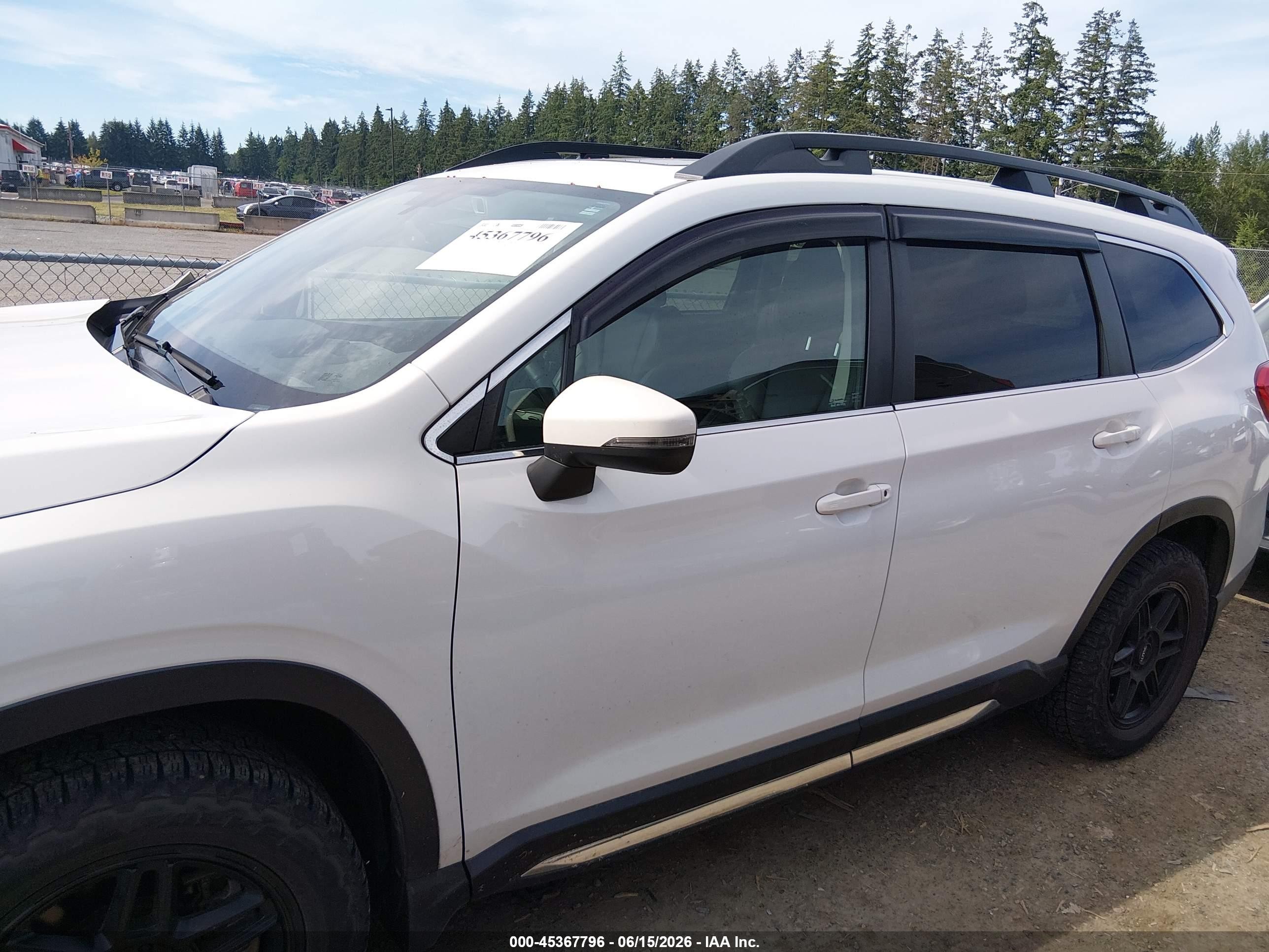 2020 Subaru Ascent Limited White vin: 4S4WMAPD2L3414036