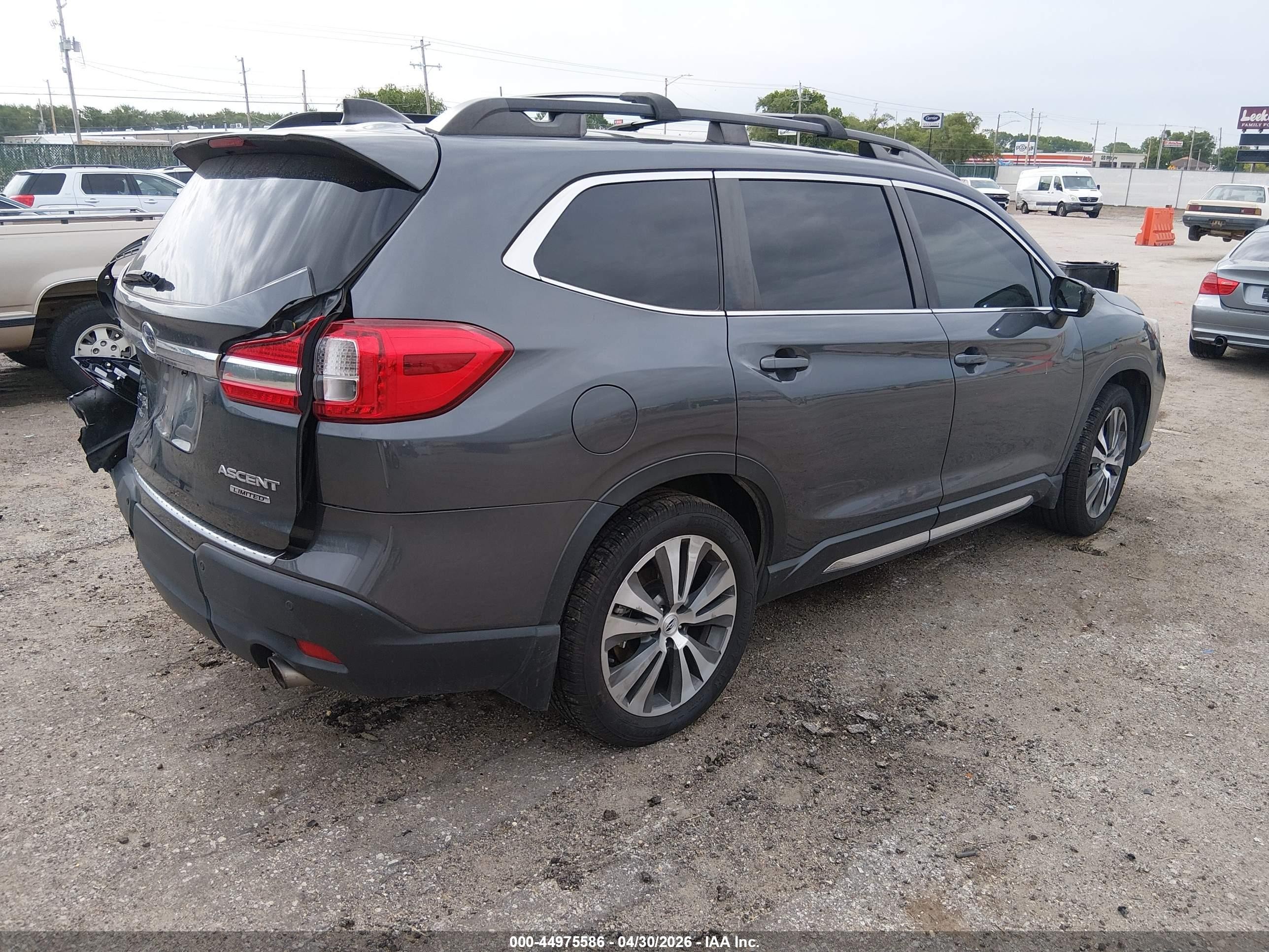 2019 Subaru Ascent Limited Gray vin: 4S4WMAPD5K3476514