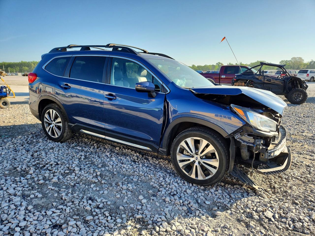 2021 Subaru Ascent Limited Blue vin: 4S4WMAPD5M3438302