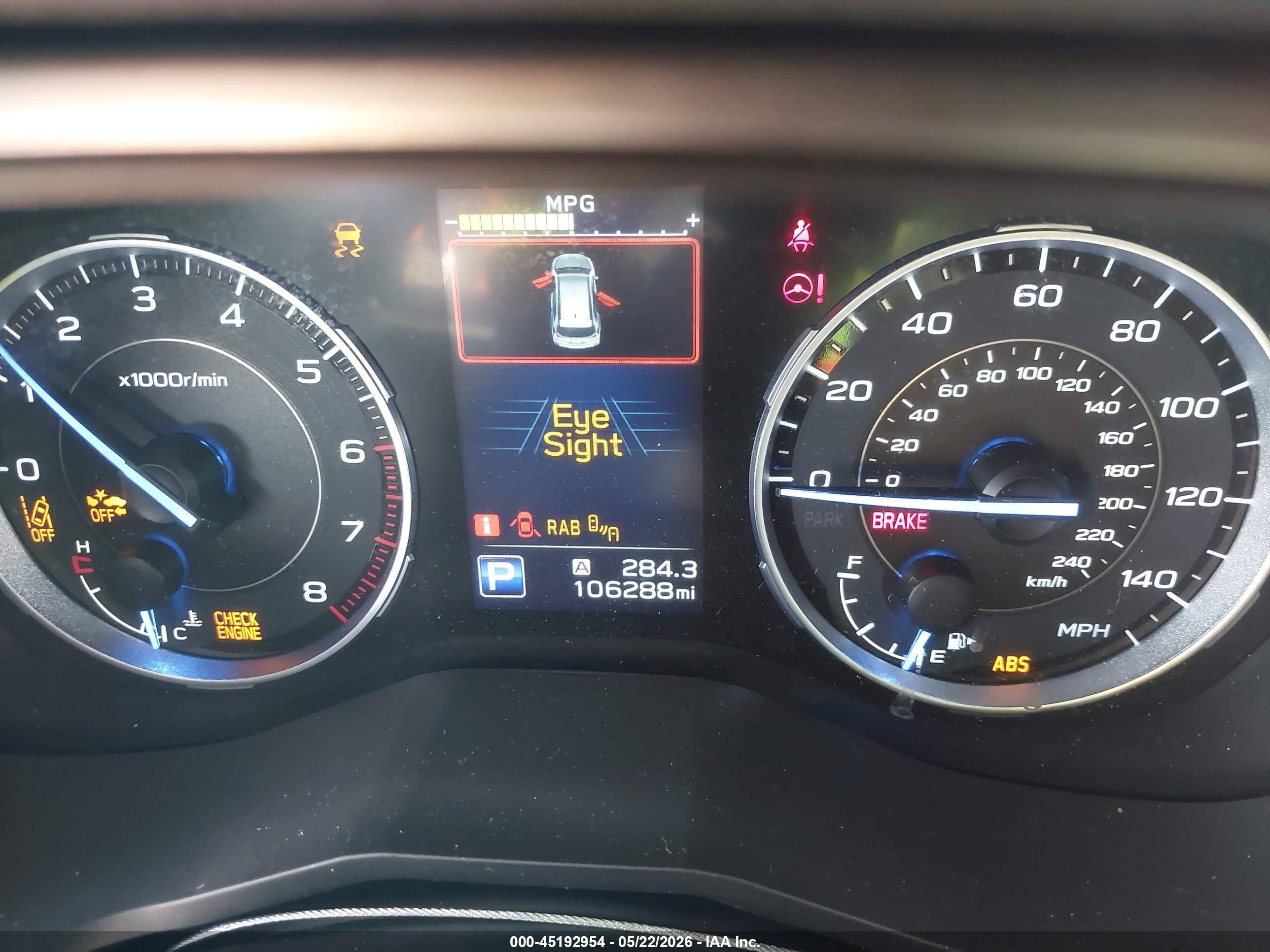 2019 Subaru Ascent Touring Blue vin: 4S4WMARD1K3423175