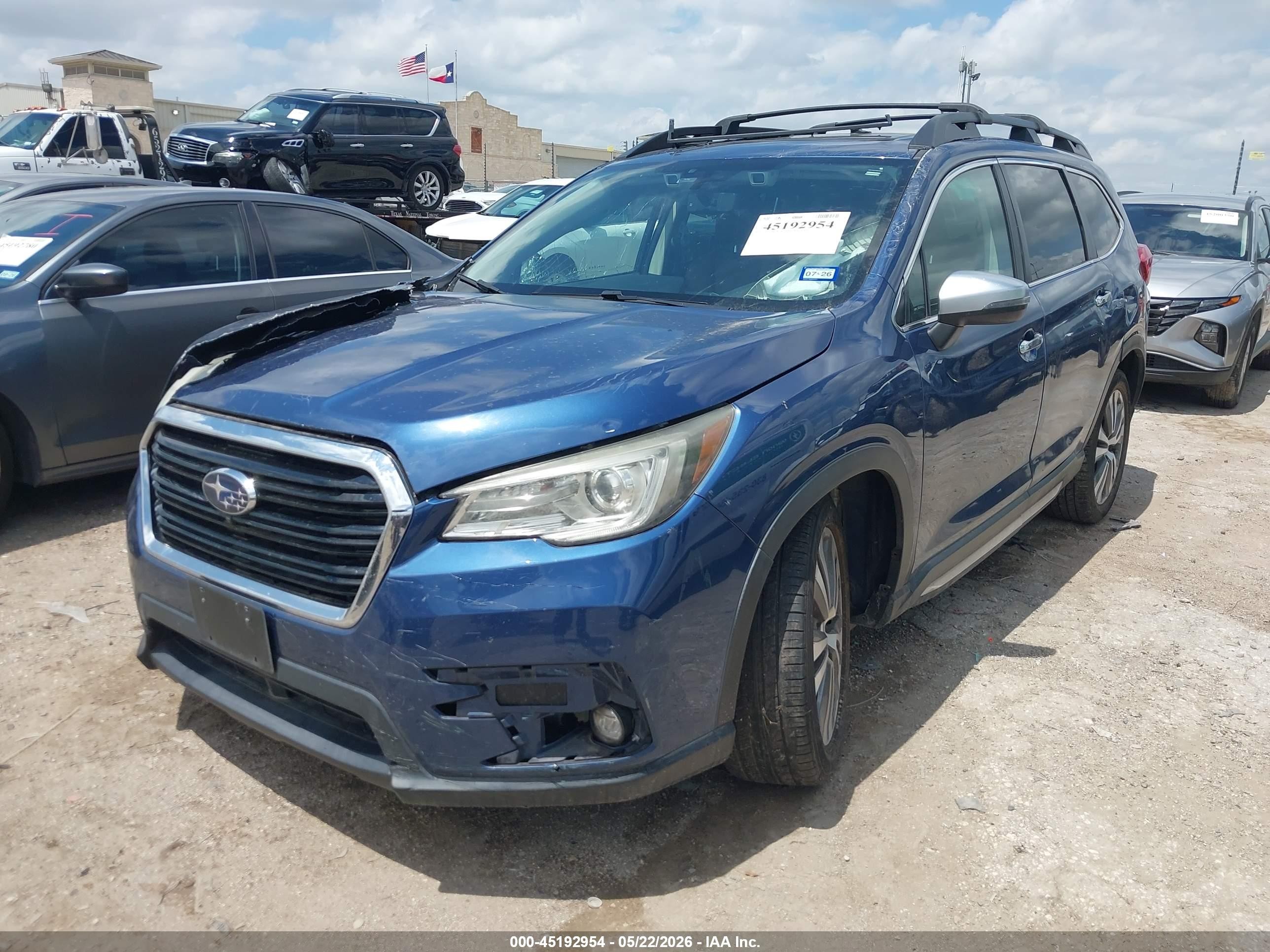 2019 Subaru Ascent Touring Blue vin: 4S4WMARD1K3423175