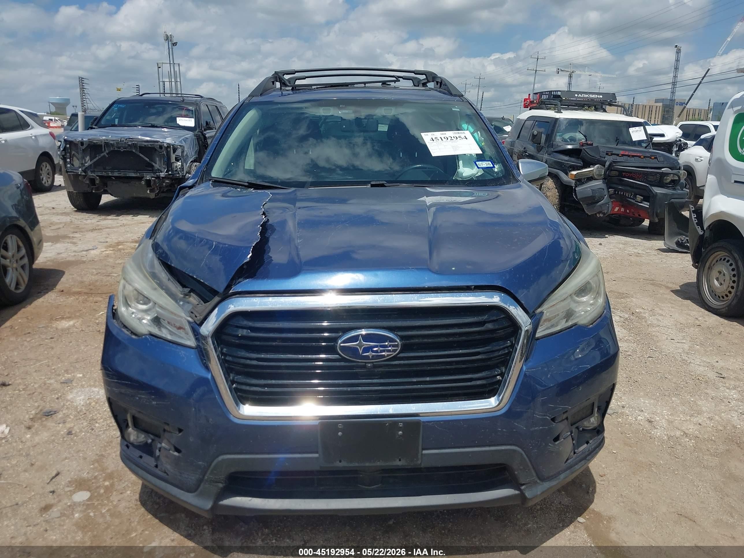 2019 Subaru Ascent Touring Blue vin: 4S4WMARD1K3423175