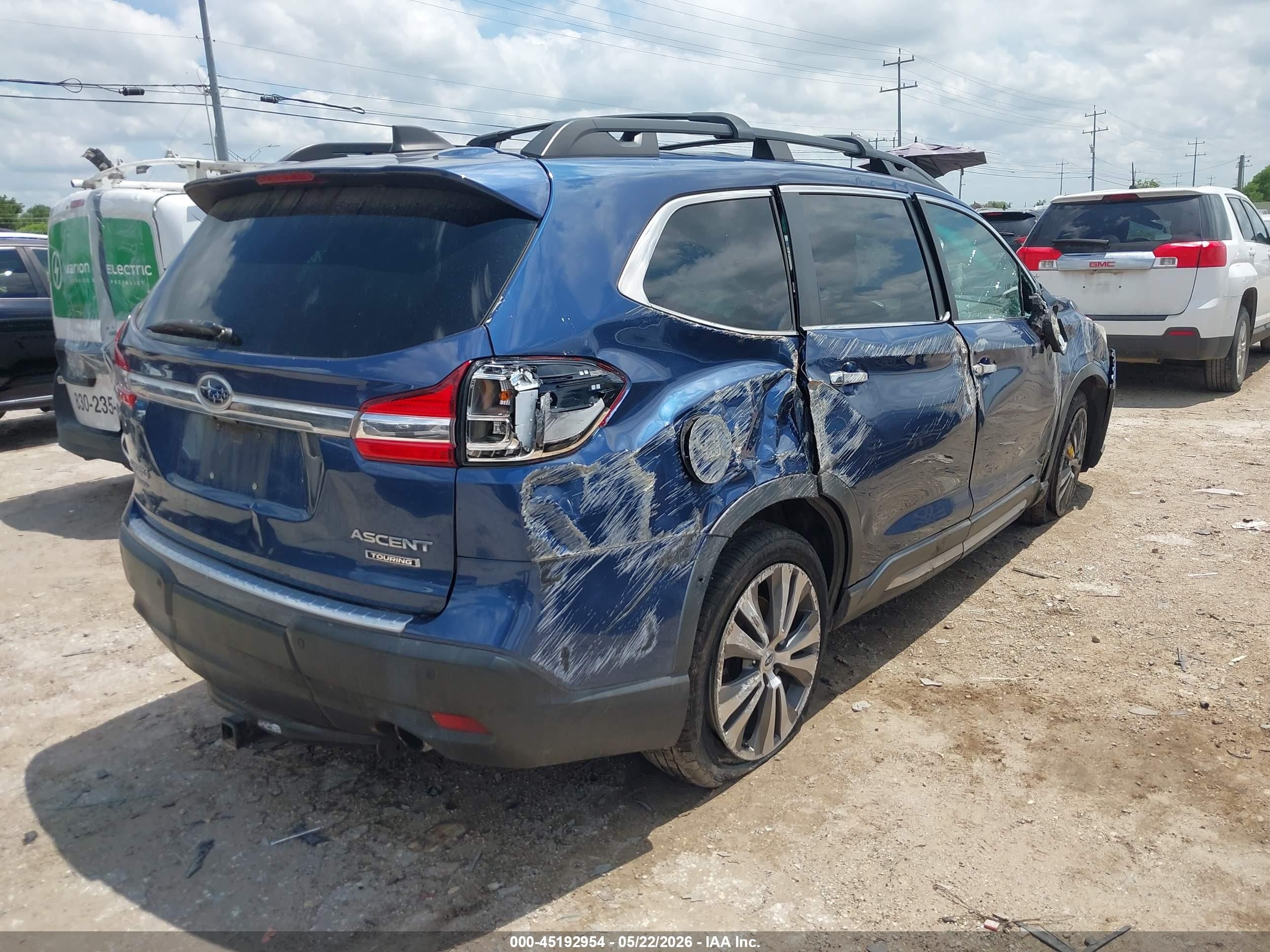 2019 Subaru Ascent Touring Blue vin: 4S4WMARD1K3423175