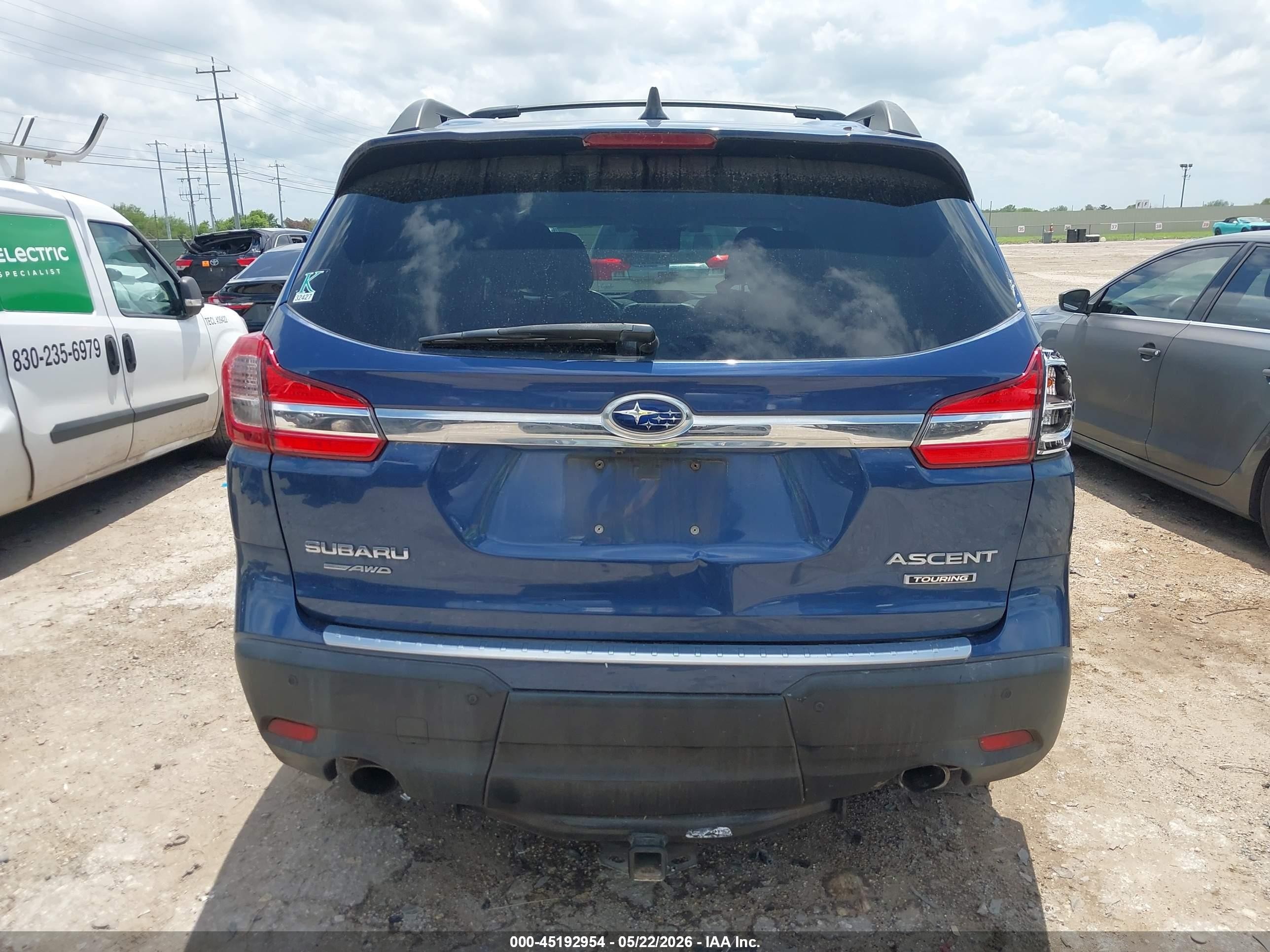 2019 Subaru Ascent Touring Blue vin: 4S4WMARD1K3423175