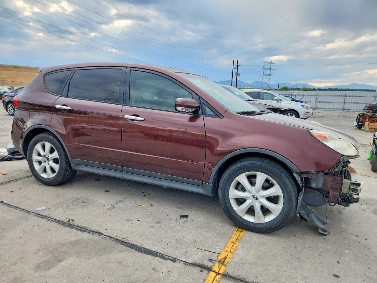 2006 Subaru B9 Tribeca 3.0 H6 Maroon vin: 4S4WX83C764429045
