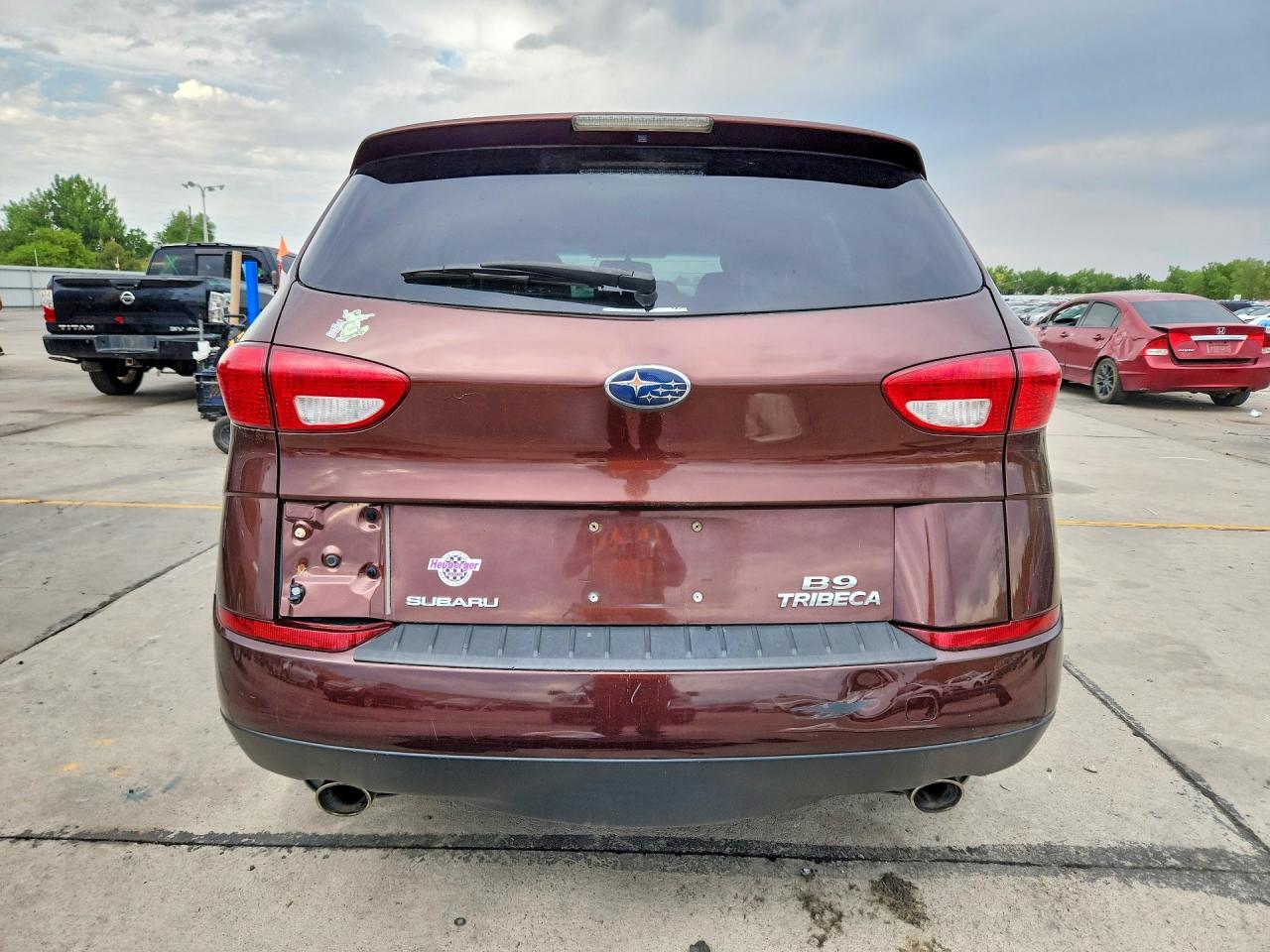 2006 Subaru B9 Tribeca 3.0 H6 Maroon vin: 4S4WX83C764429045