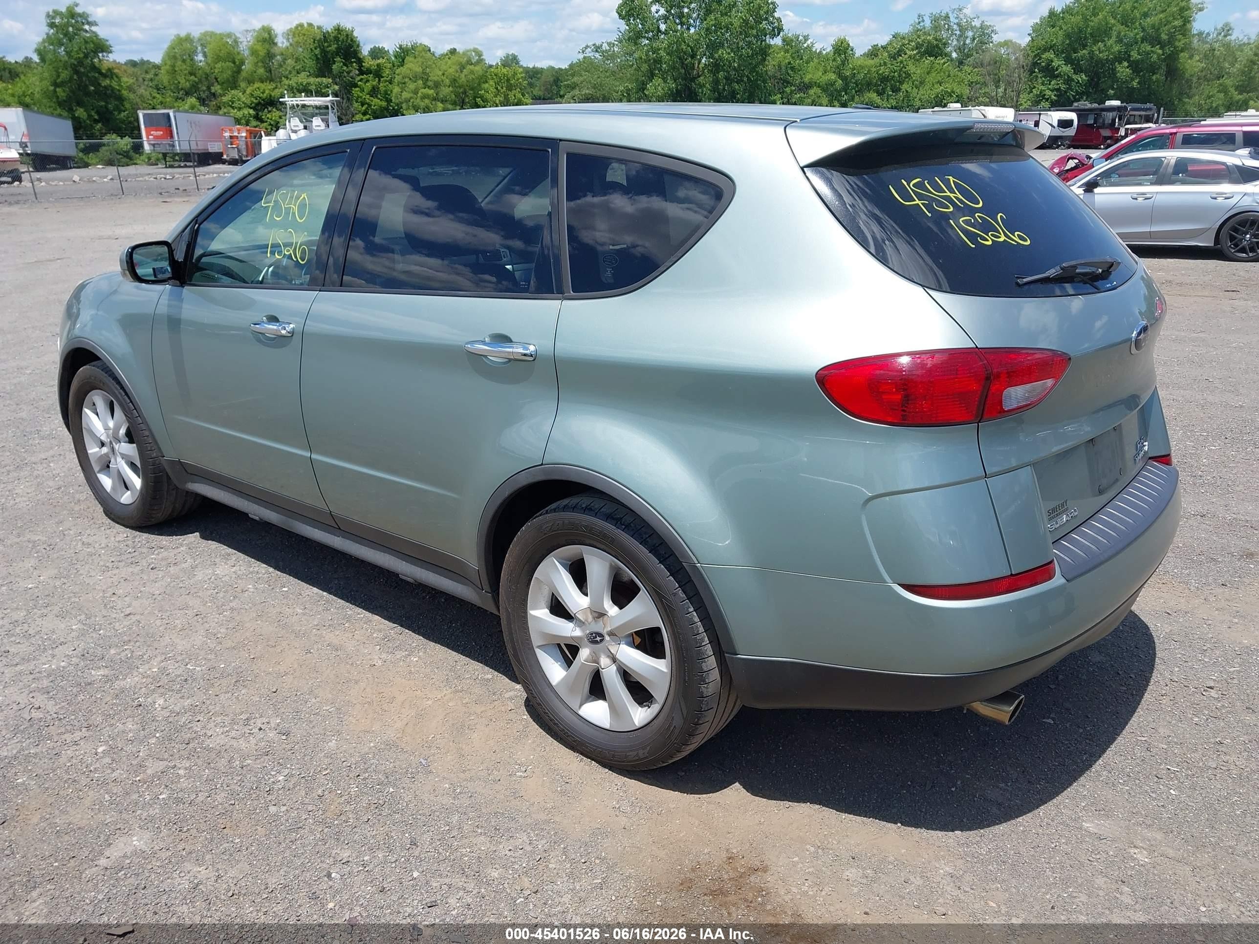 2006 Subaru B9 Tribeca Base 7-passenger/limited 7-passenger Зеленый vin: 4S4WX85C364425961