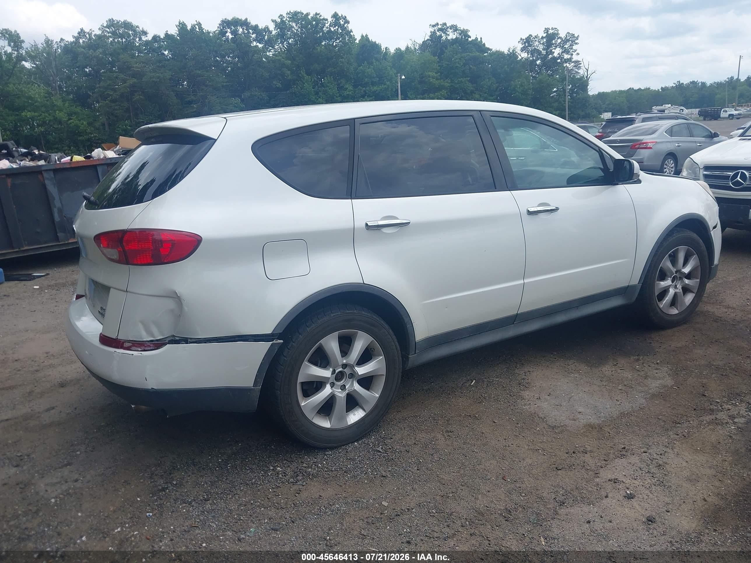 2006 Subaru B9 Tribeca Base 7-passenger/limited 7-passenger White vin: 4S4WX85C464404441