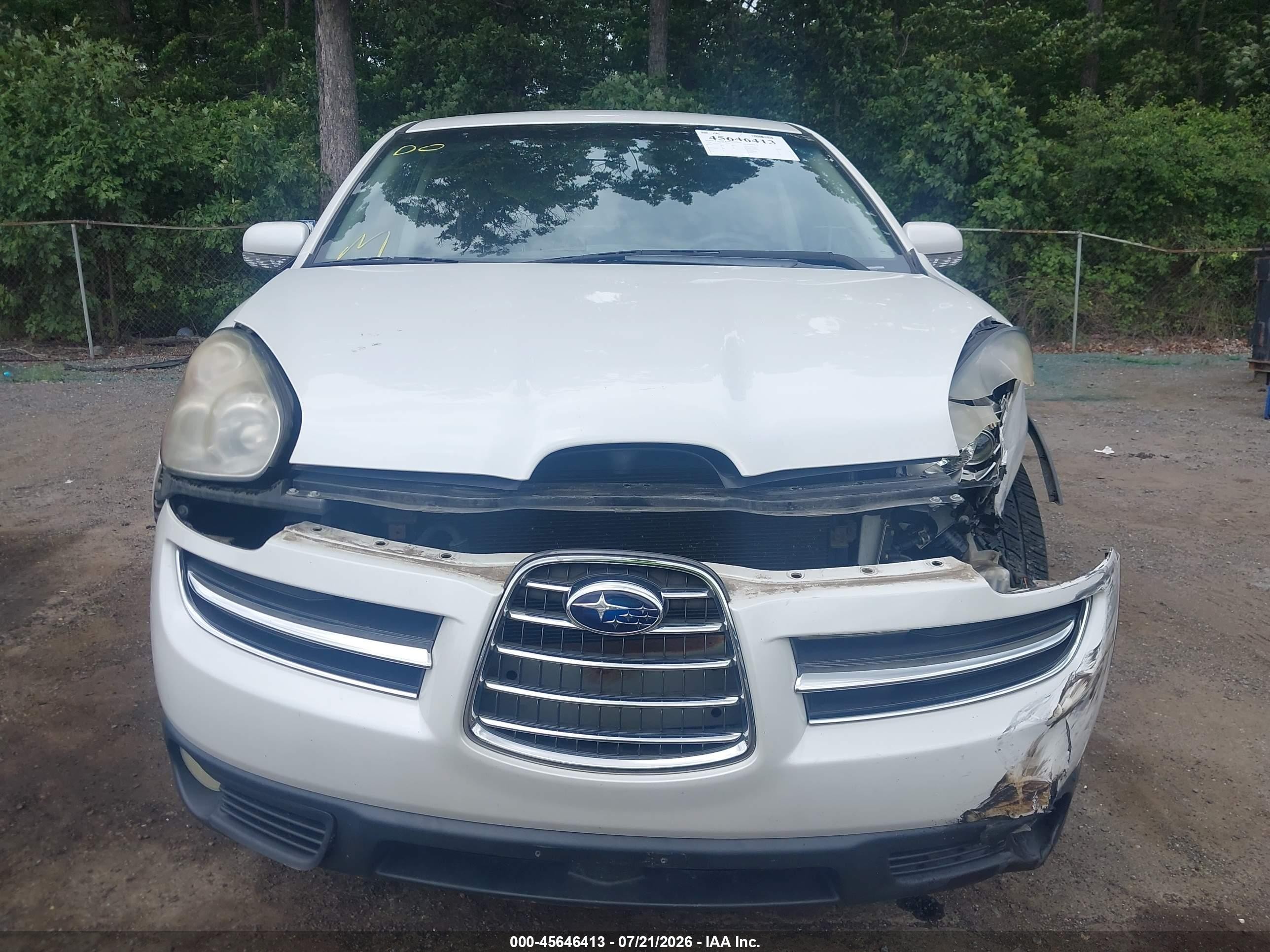 2006 Subaru B9 Tribeca Base 7-passenger/limited 7-passenger White vin: 4S4WX85C464404441