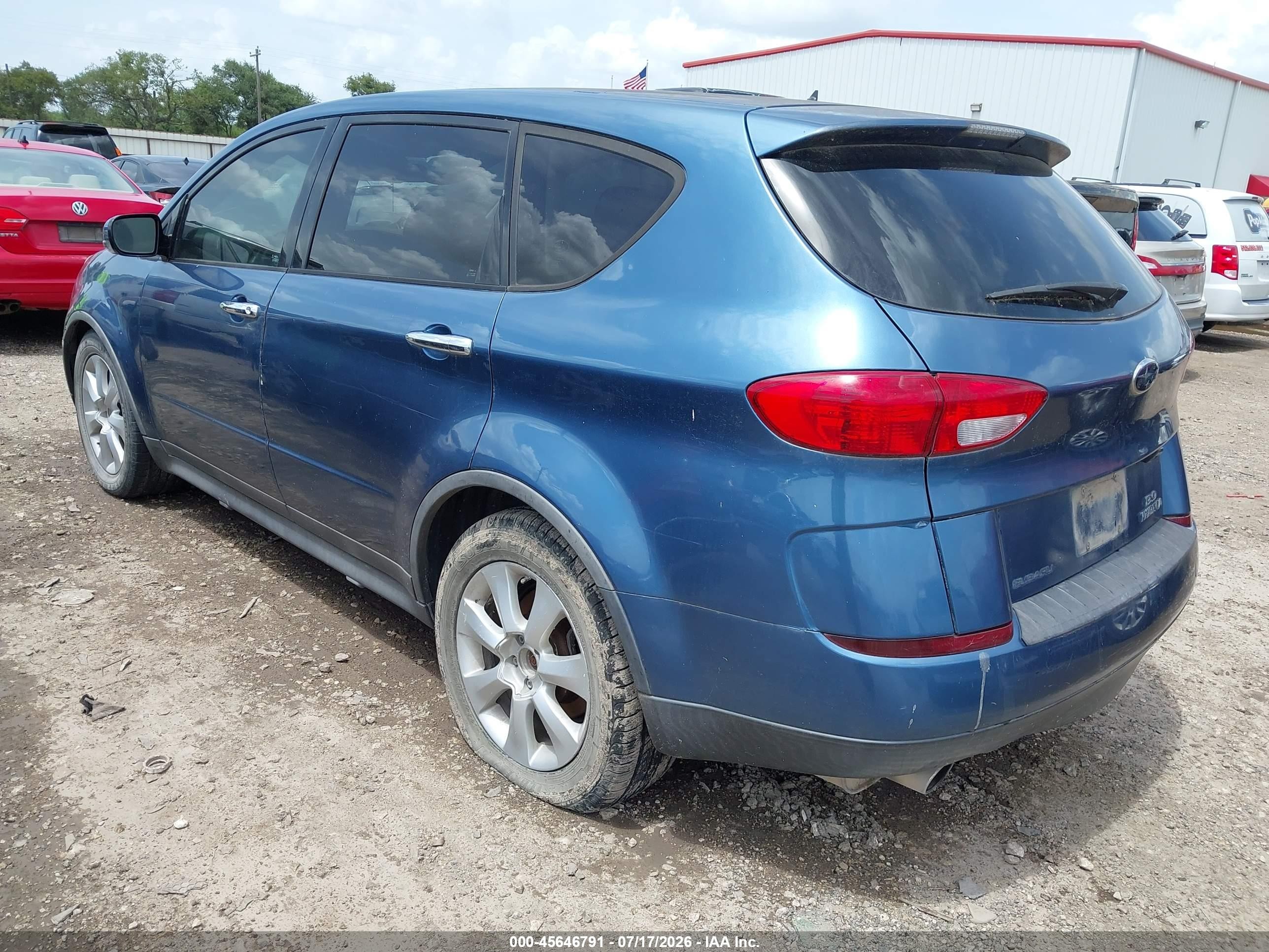 2007 Subaru B9 Tribeca Limited 7-passenger Blue vin: 4S4WX85DX74407418