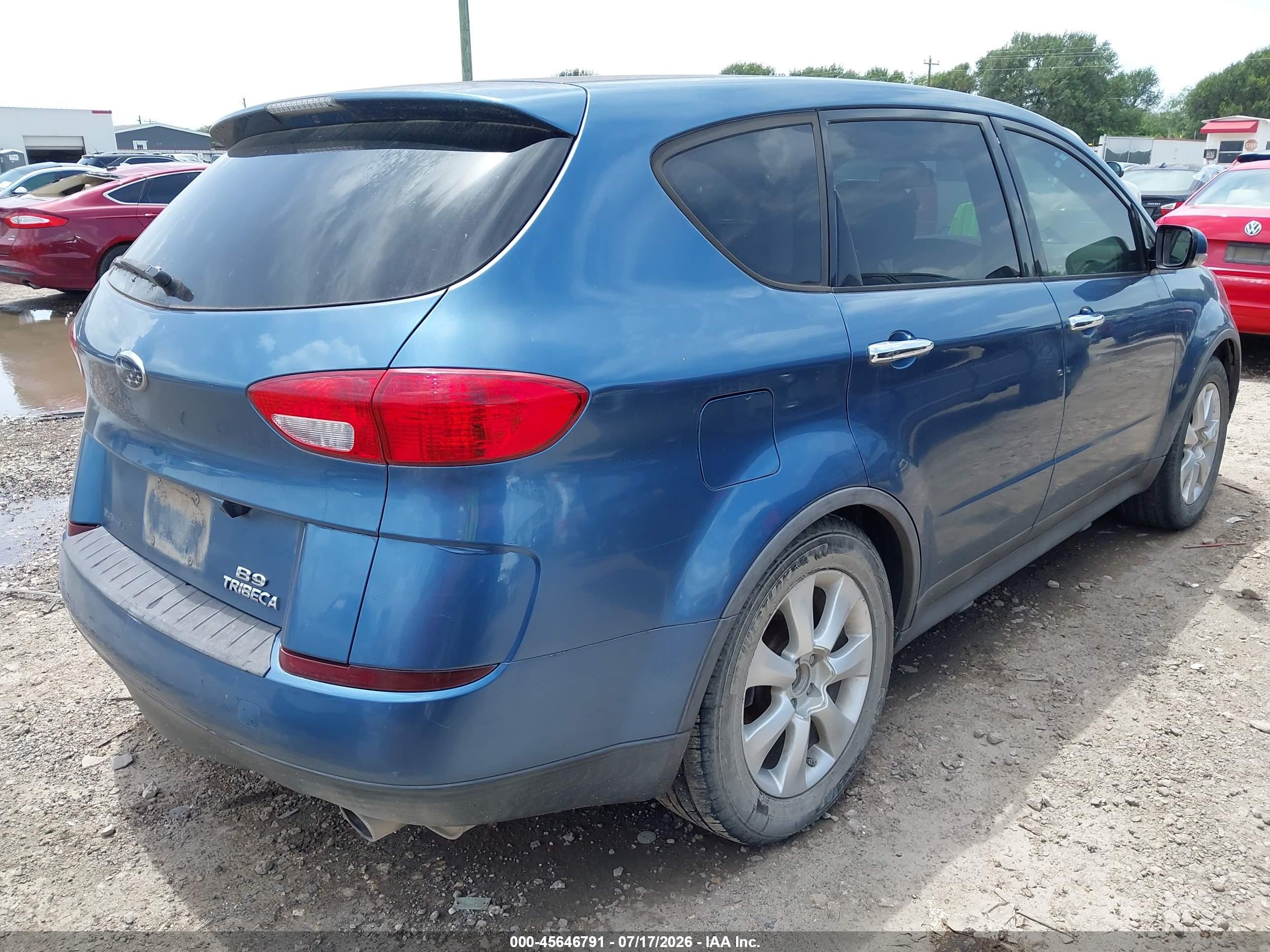 2007 Subaru B9 Tribeca Limited 7-passenger Blue vin: 4S4WX85DX74407418